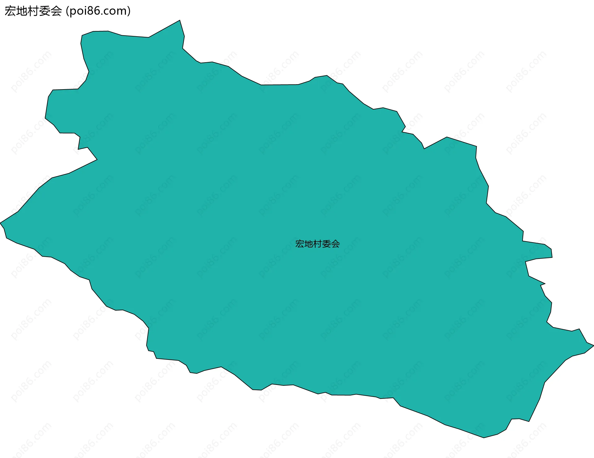 宏地村委会边界地图