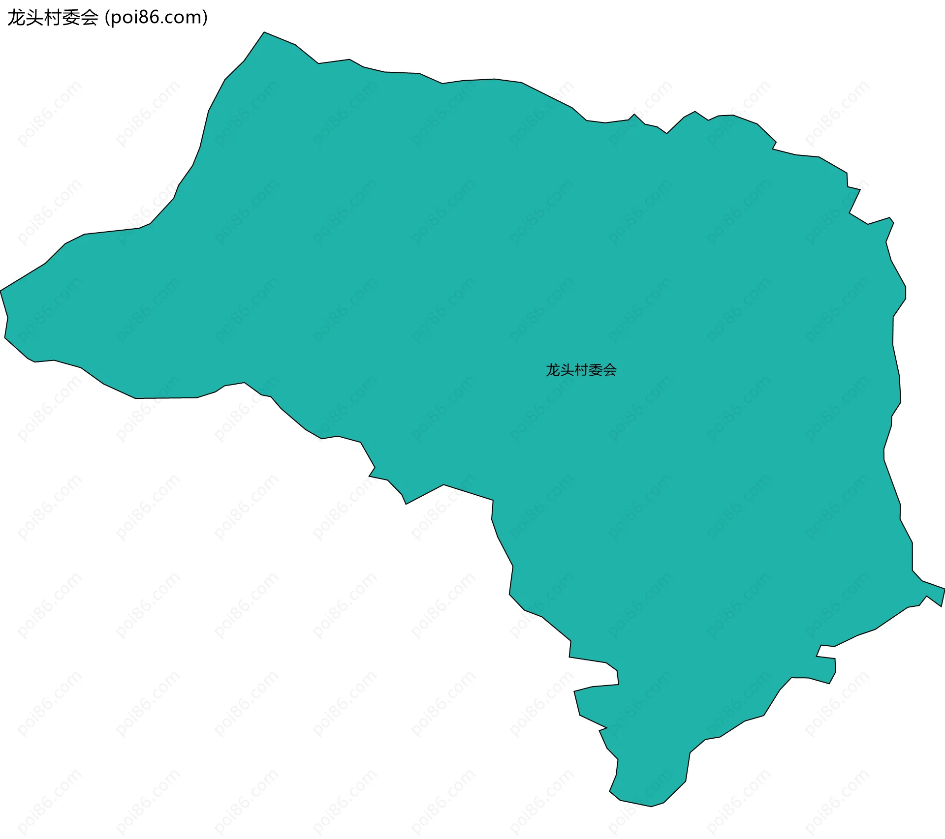 龙头村委会边界地图