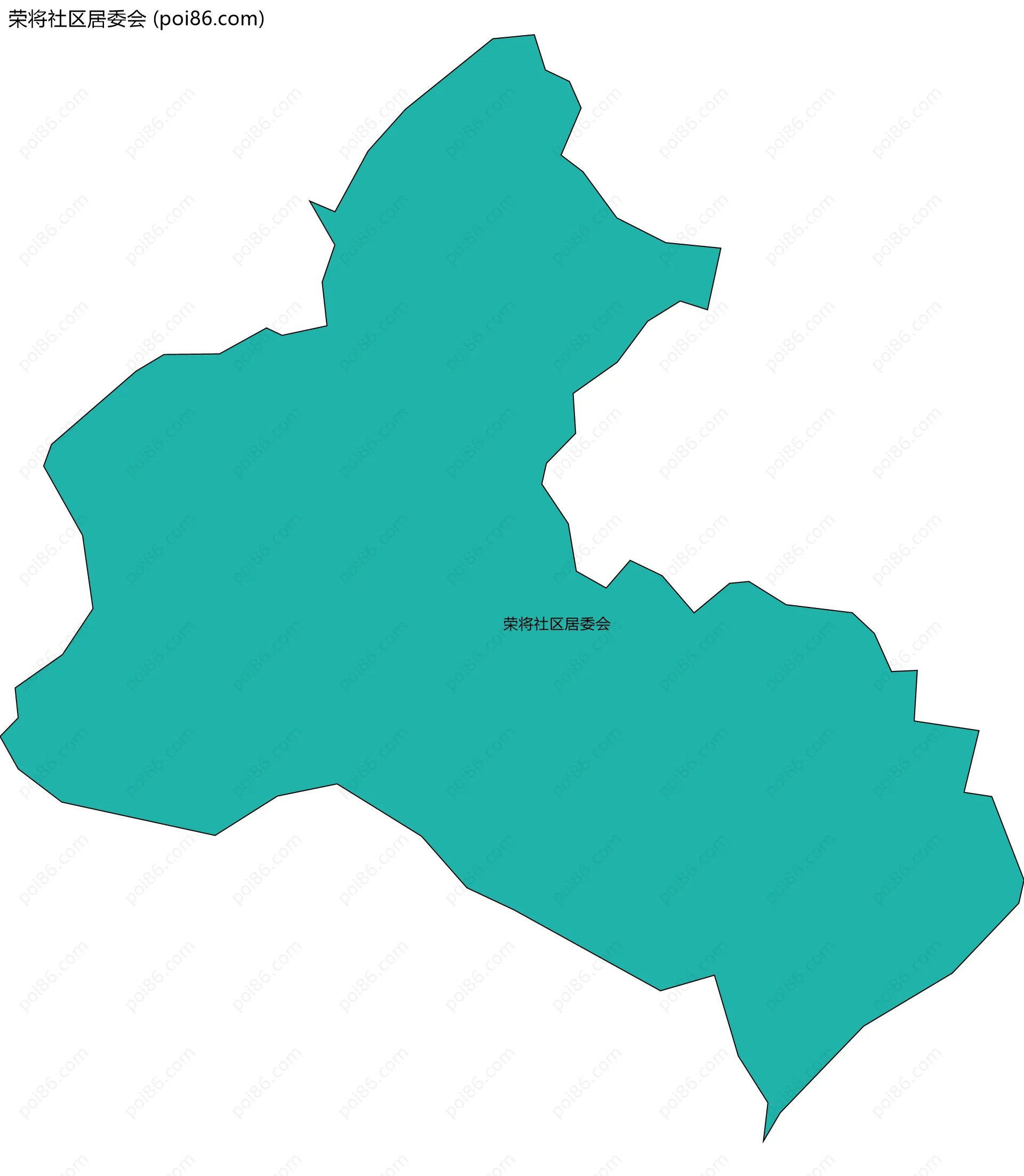 荣将社区居委会边界地图