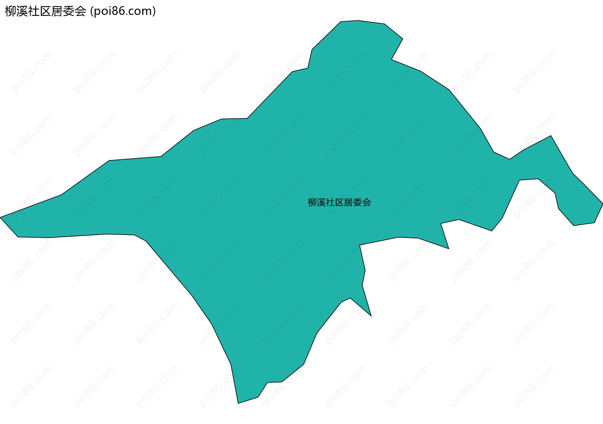 柳溪社区居委会边界地图