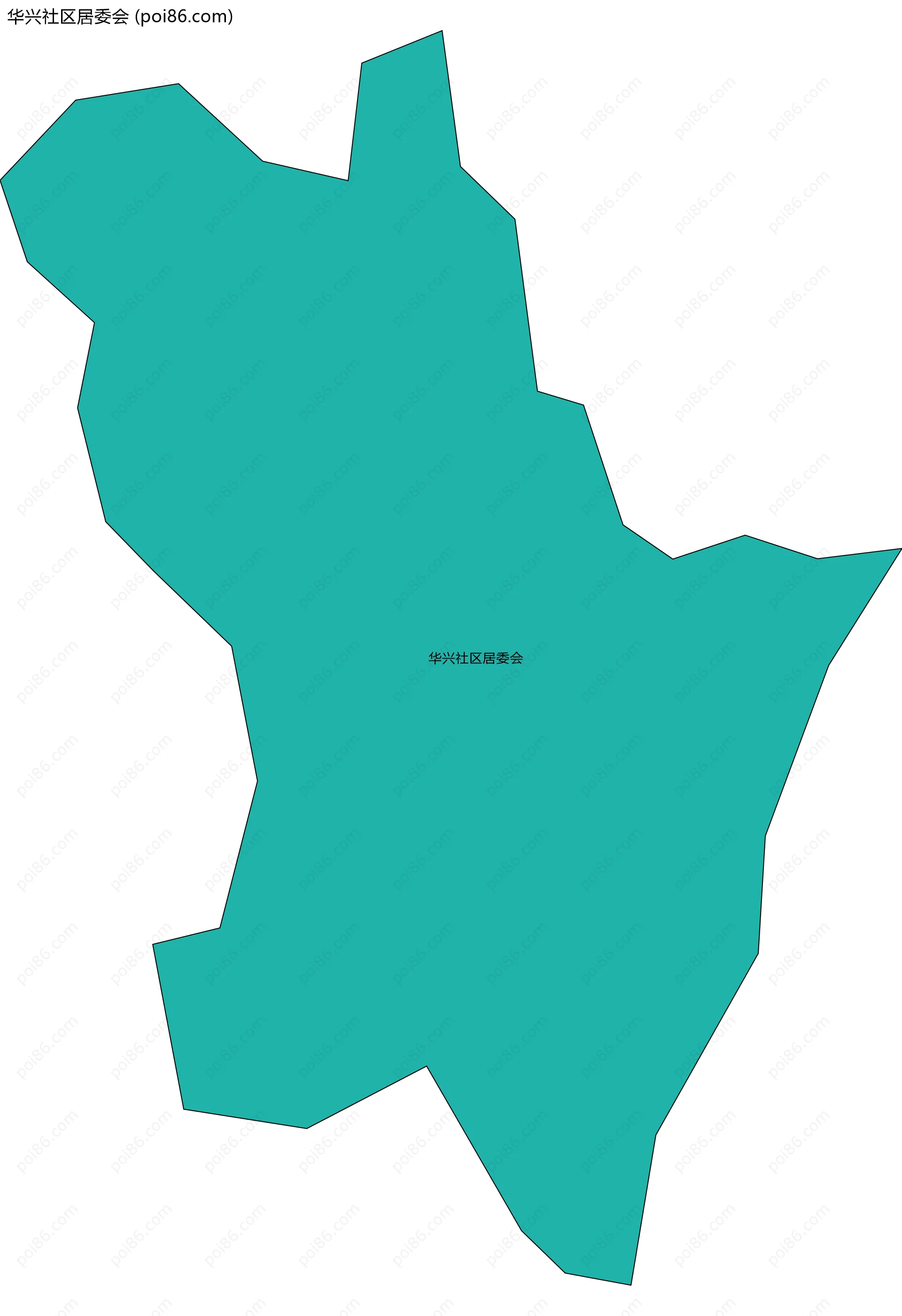 华兴社区居委会边界地图