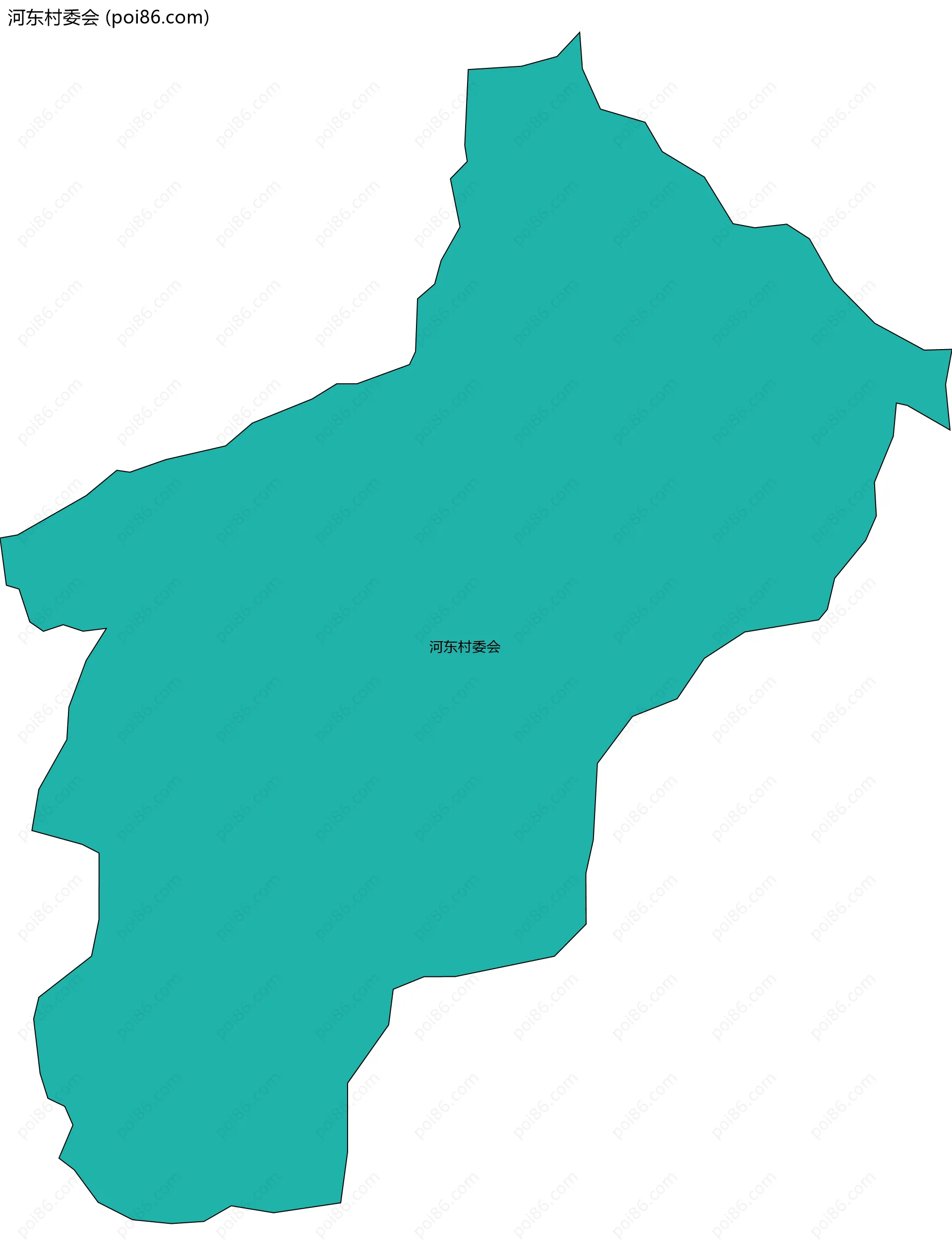 河东村委会边界地图