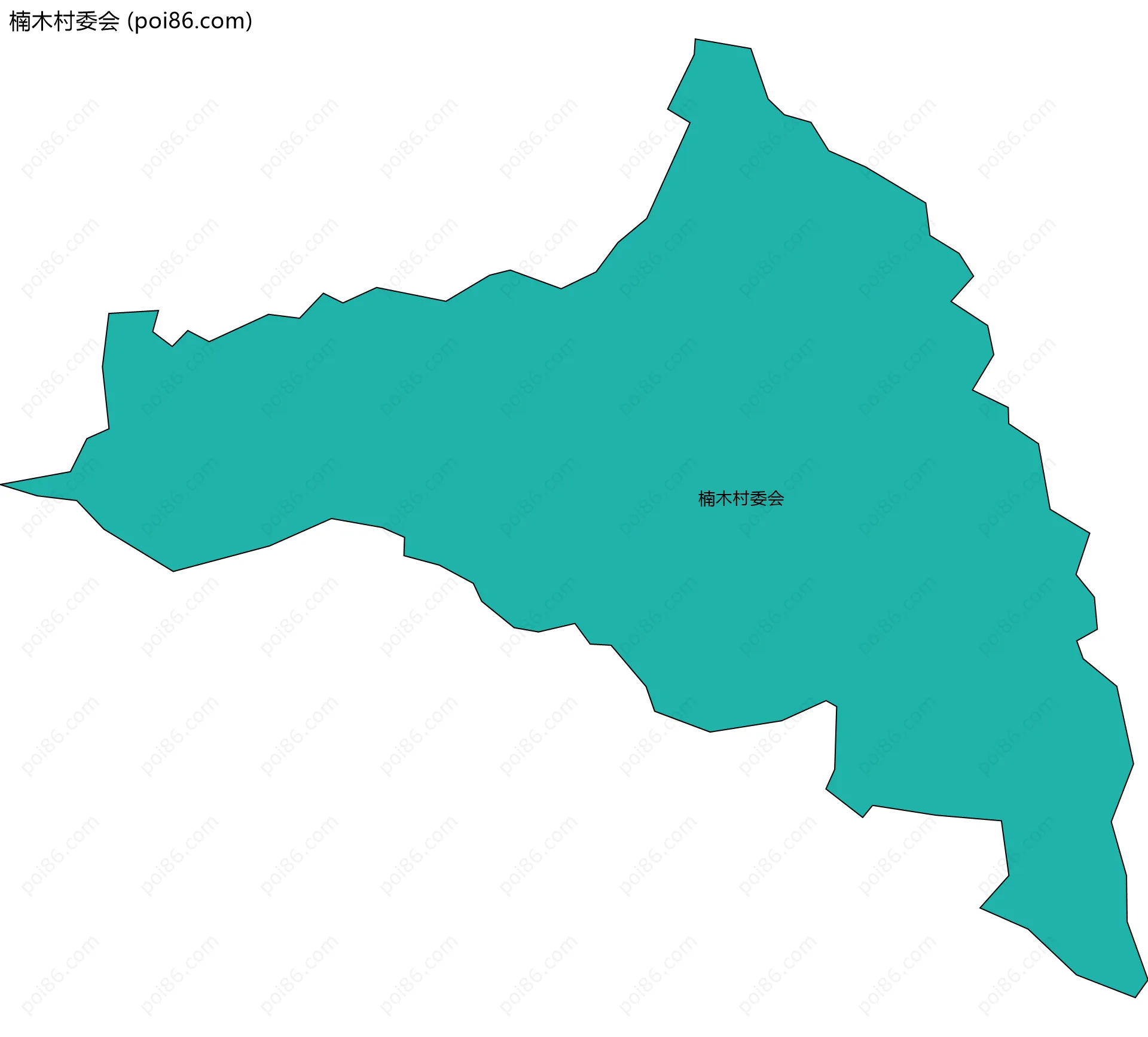 楠木村委会边界地图