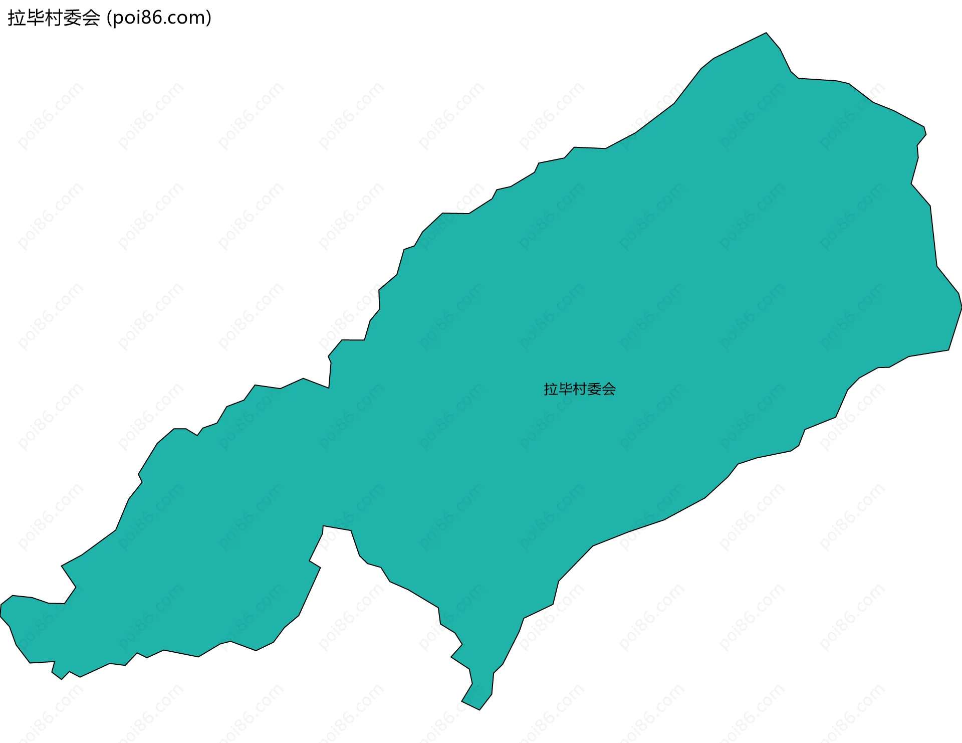 拉毕村委会边界地图