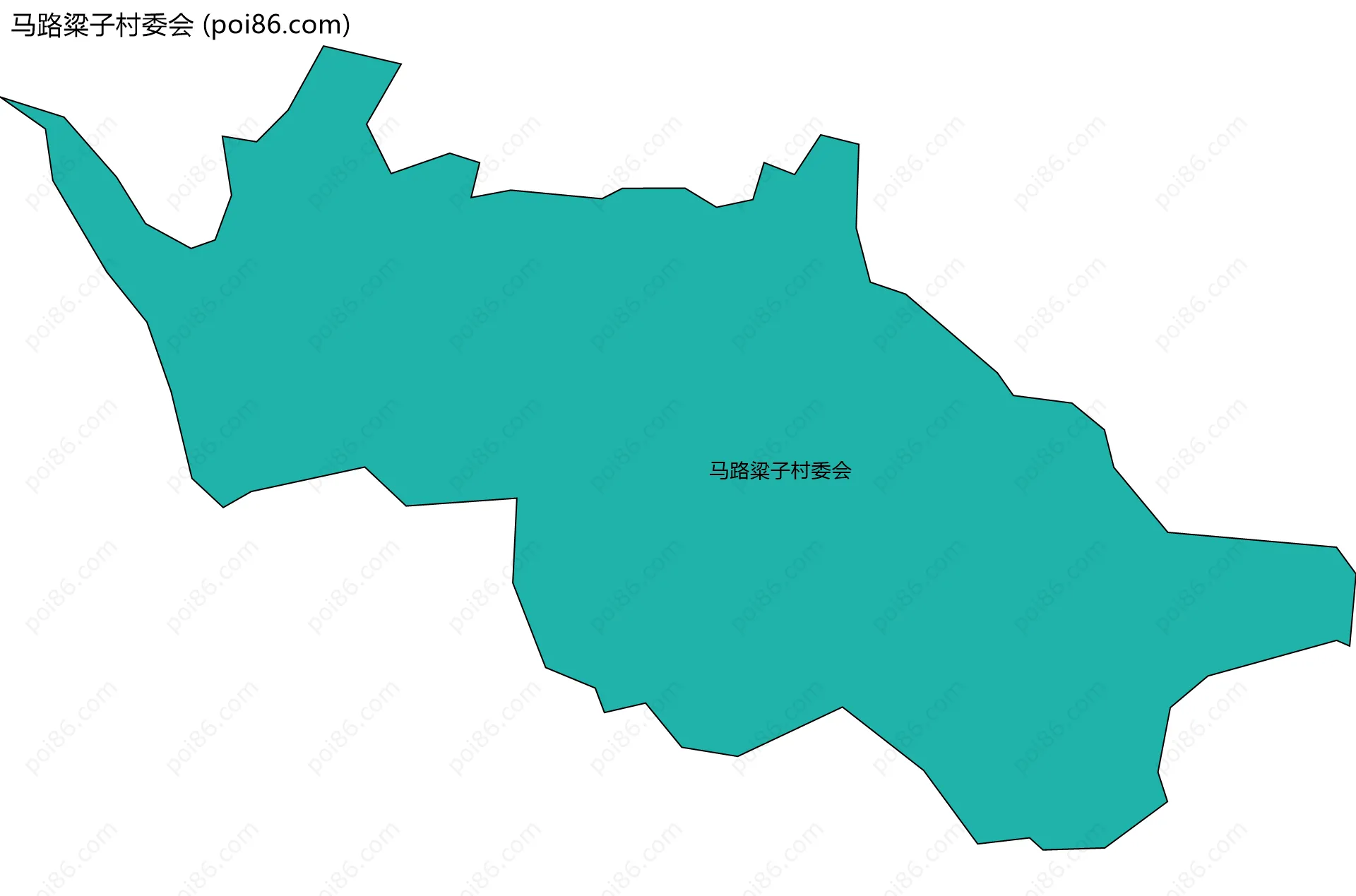 马路粱子村委会边界地图