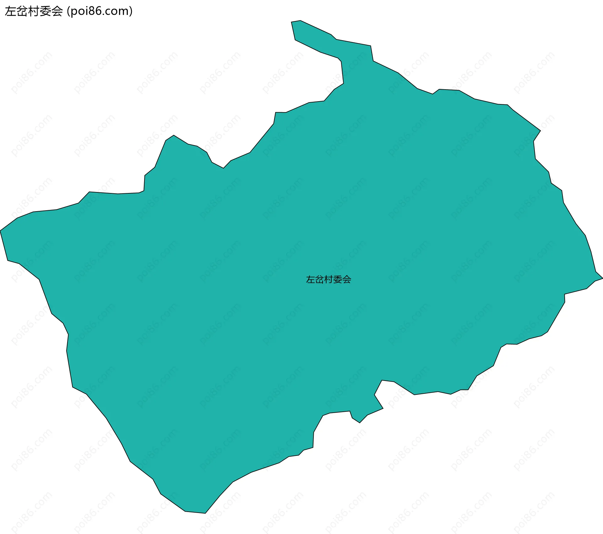 左岔村委会边界地图