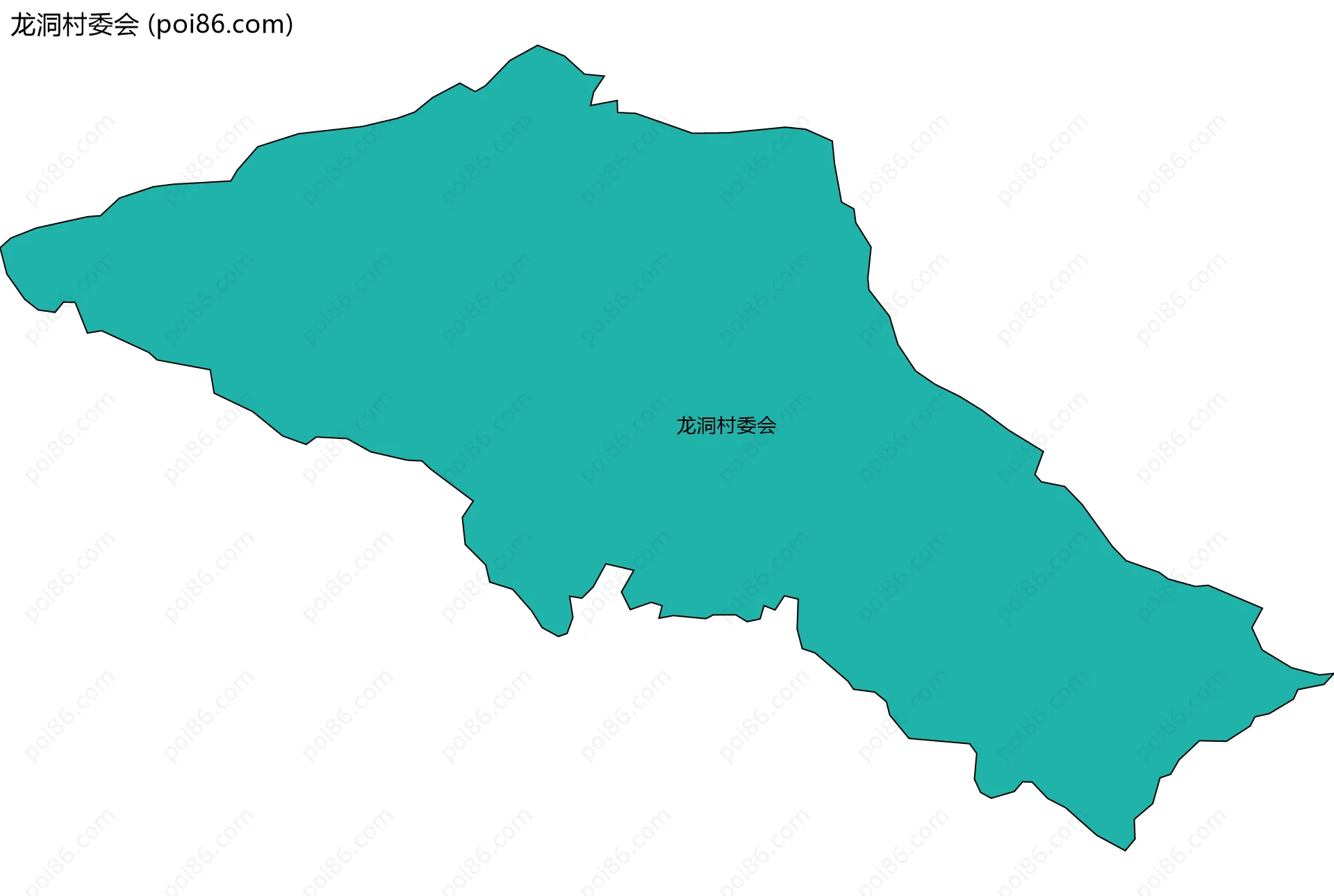 龙洞村委会边界地图