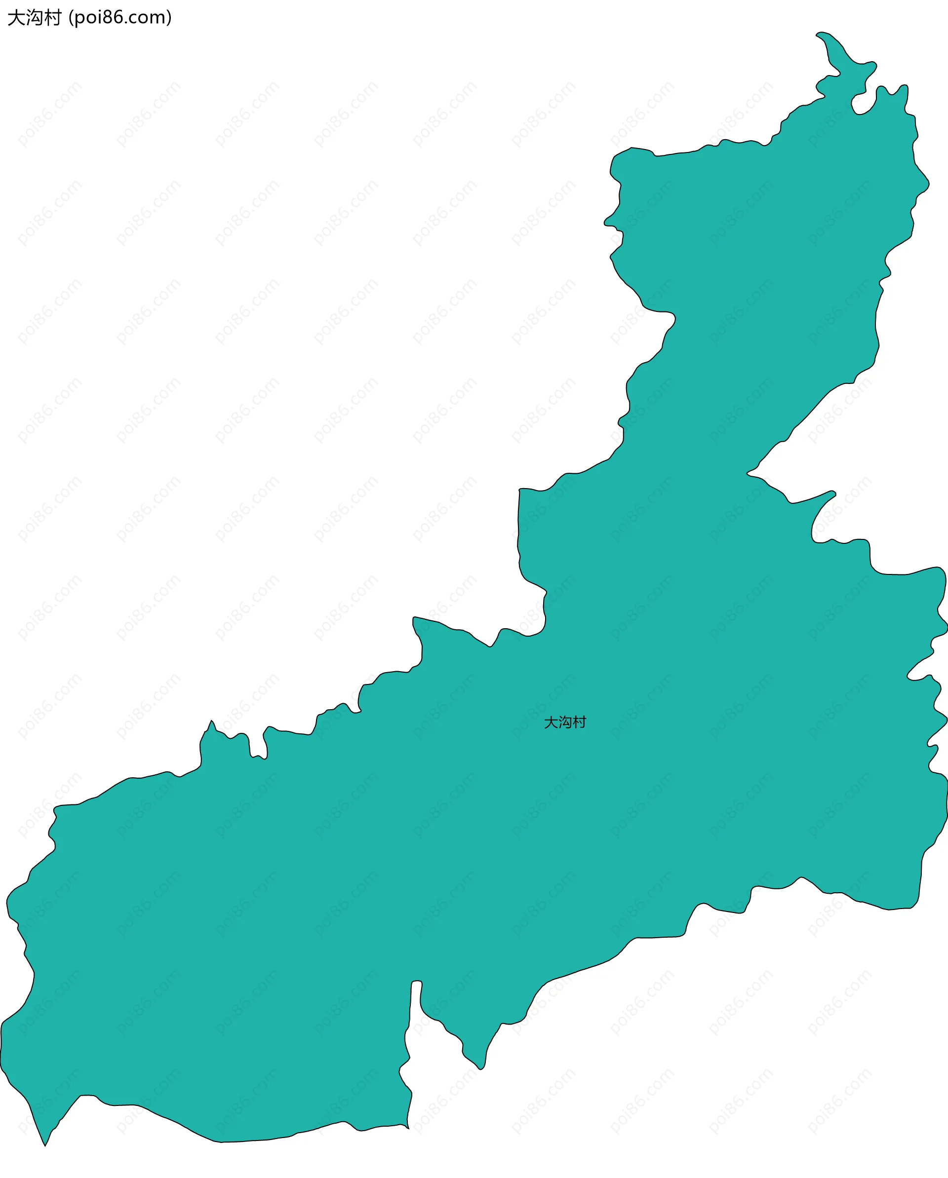 大沟村边界地图