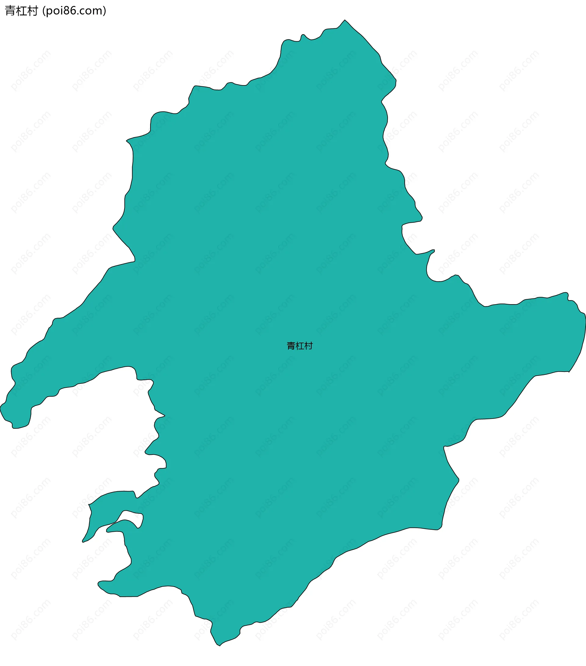 青杠村边界地图