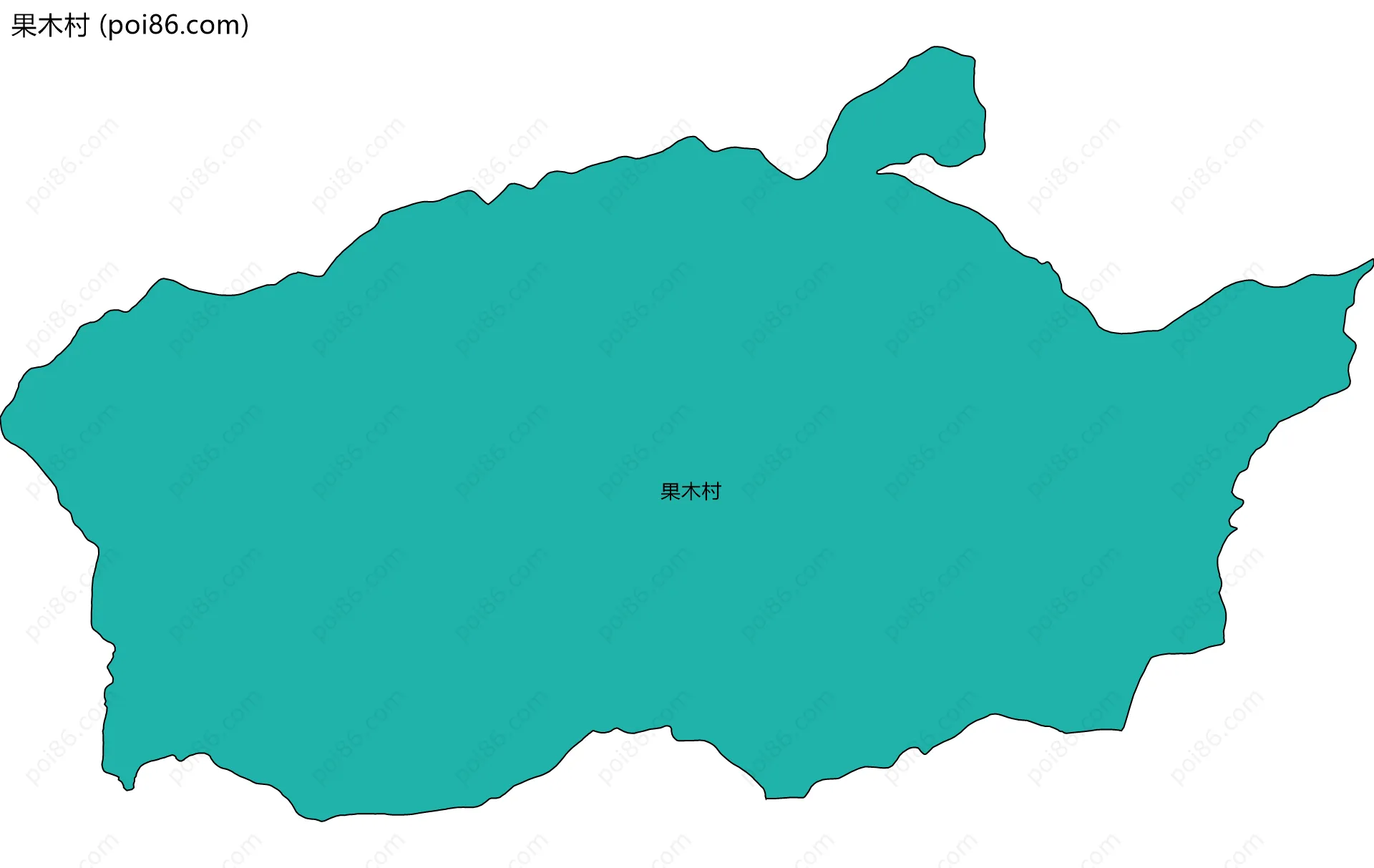 果木村边界地图