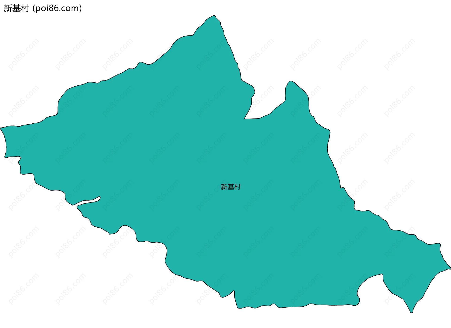 新基村边界地图