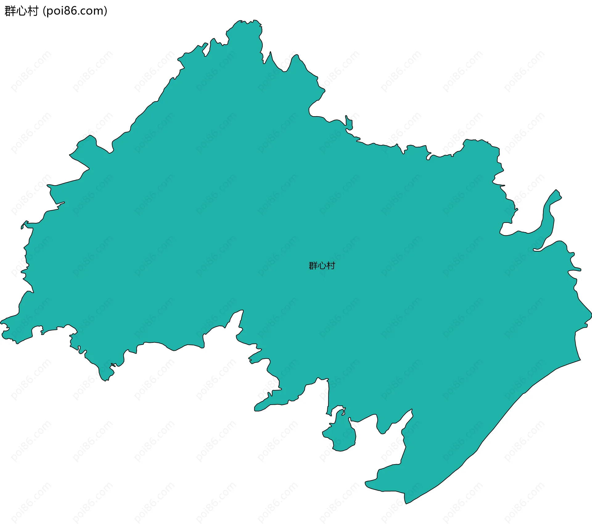 群心村边界地图
