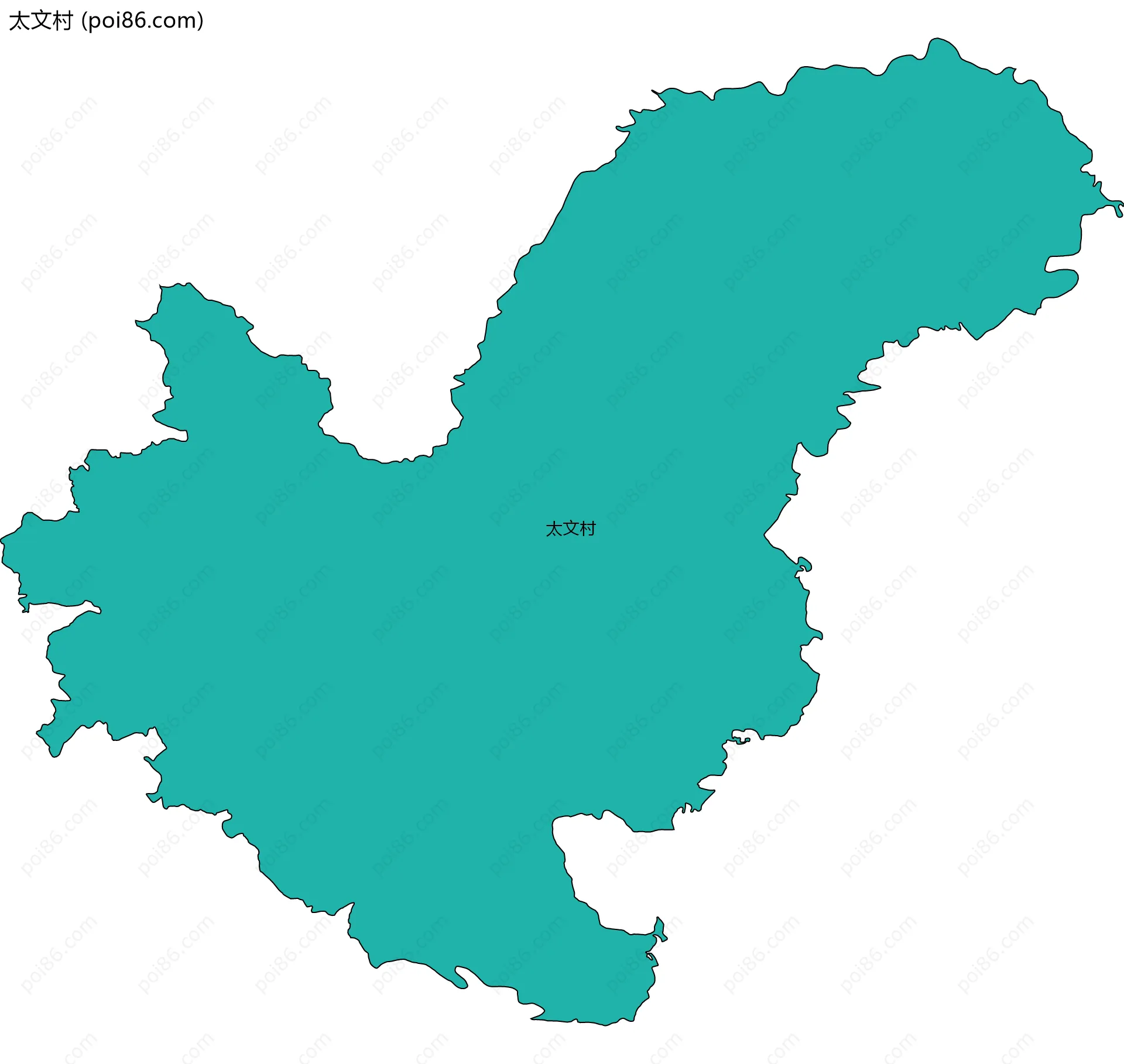 太文村边界地图