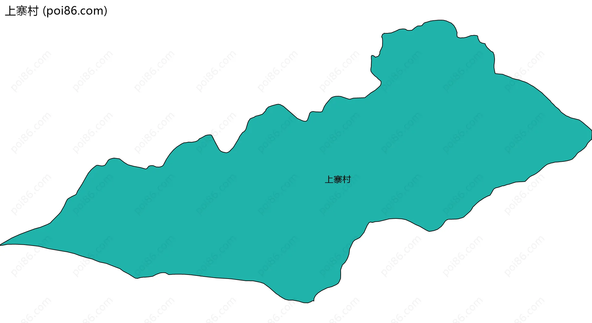 上寨村边界地图