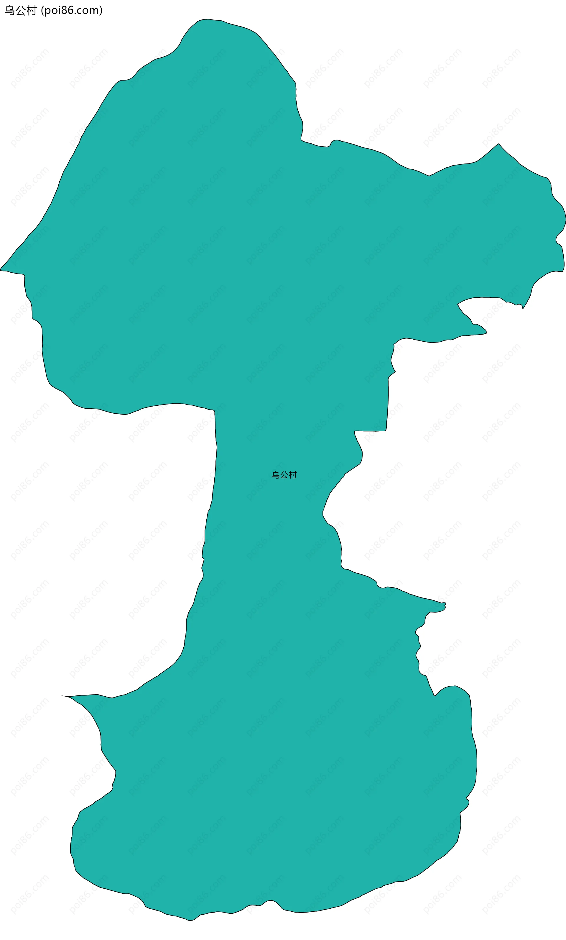 乌公村边界地图