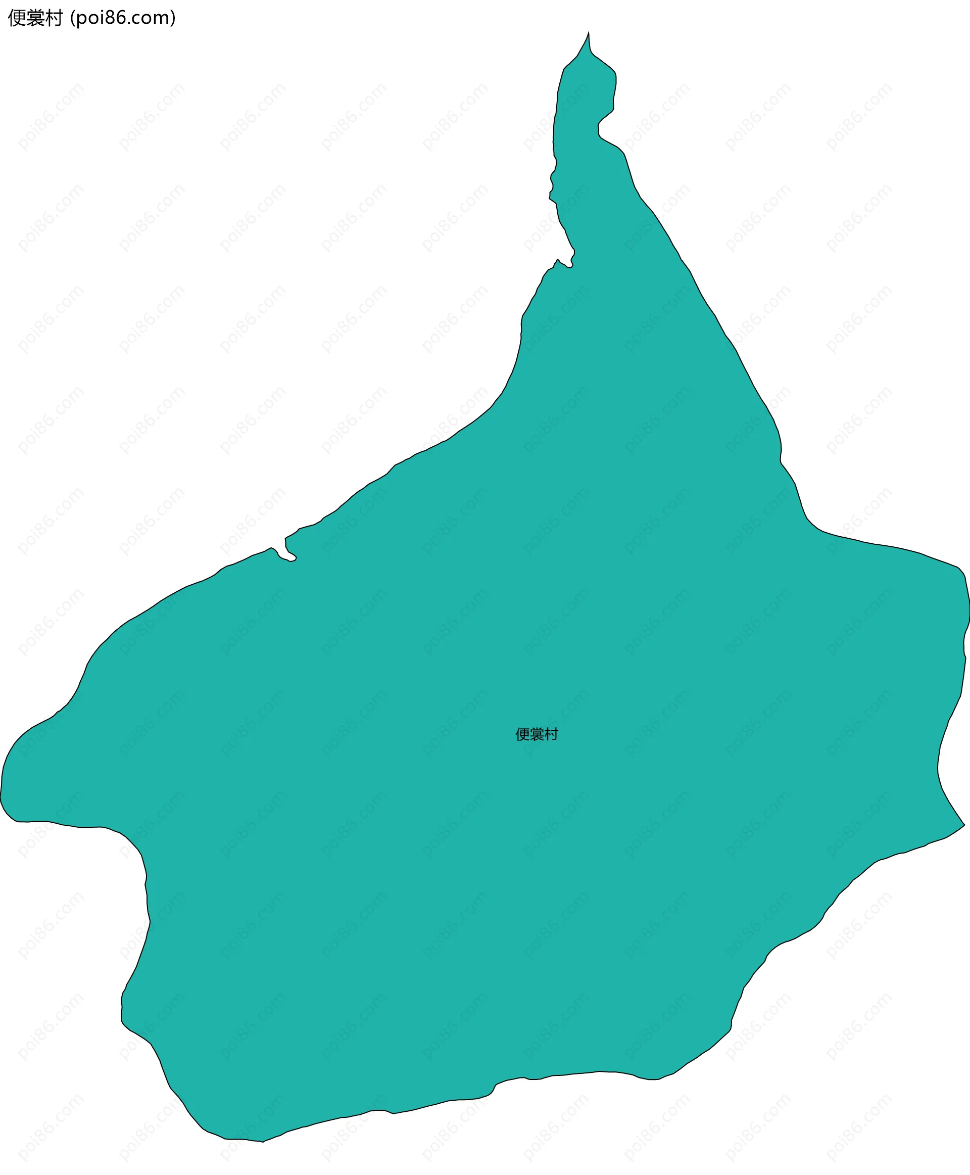 便裳村边界地图