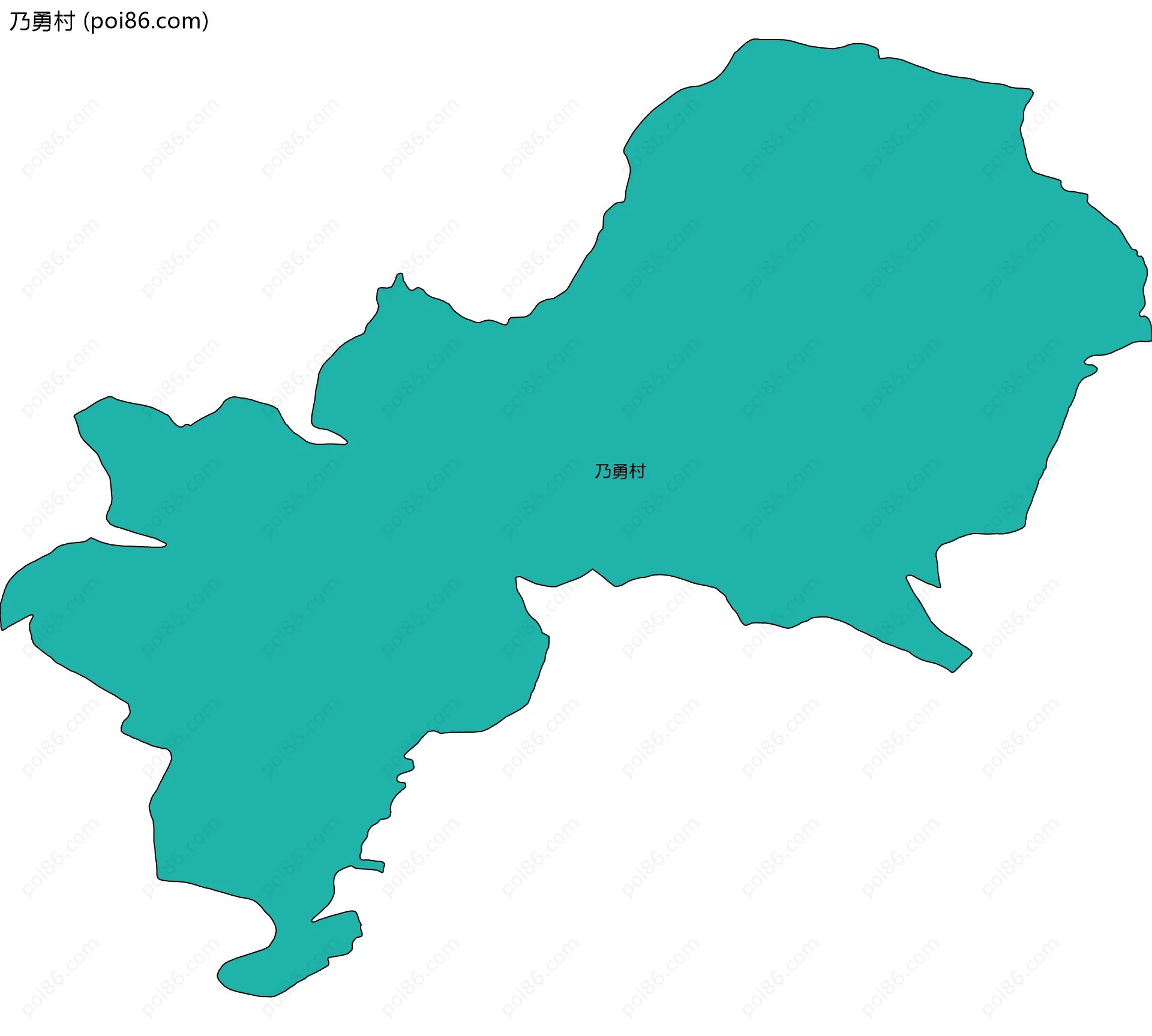 乃勇村边界地图