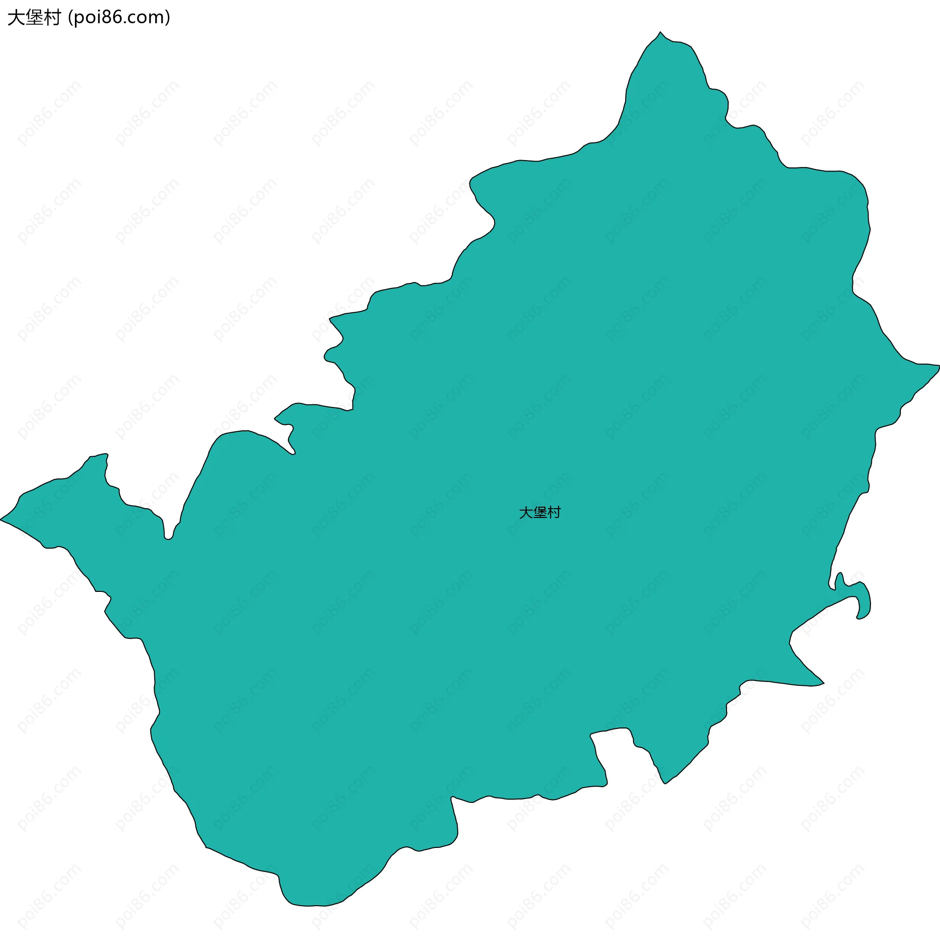 大堡村边界地图