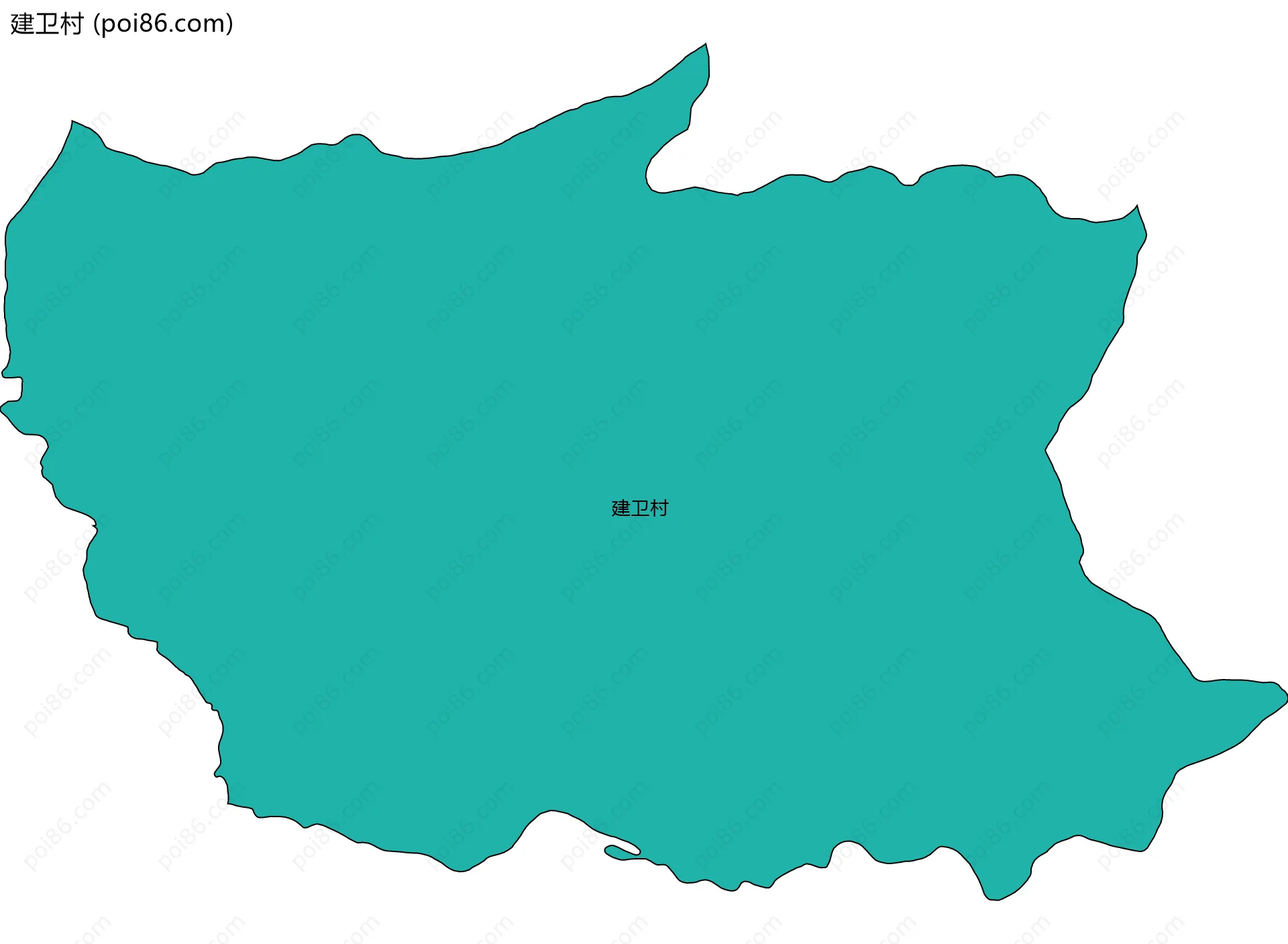 建卫村边界地图
