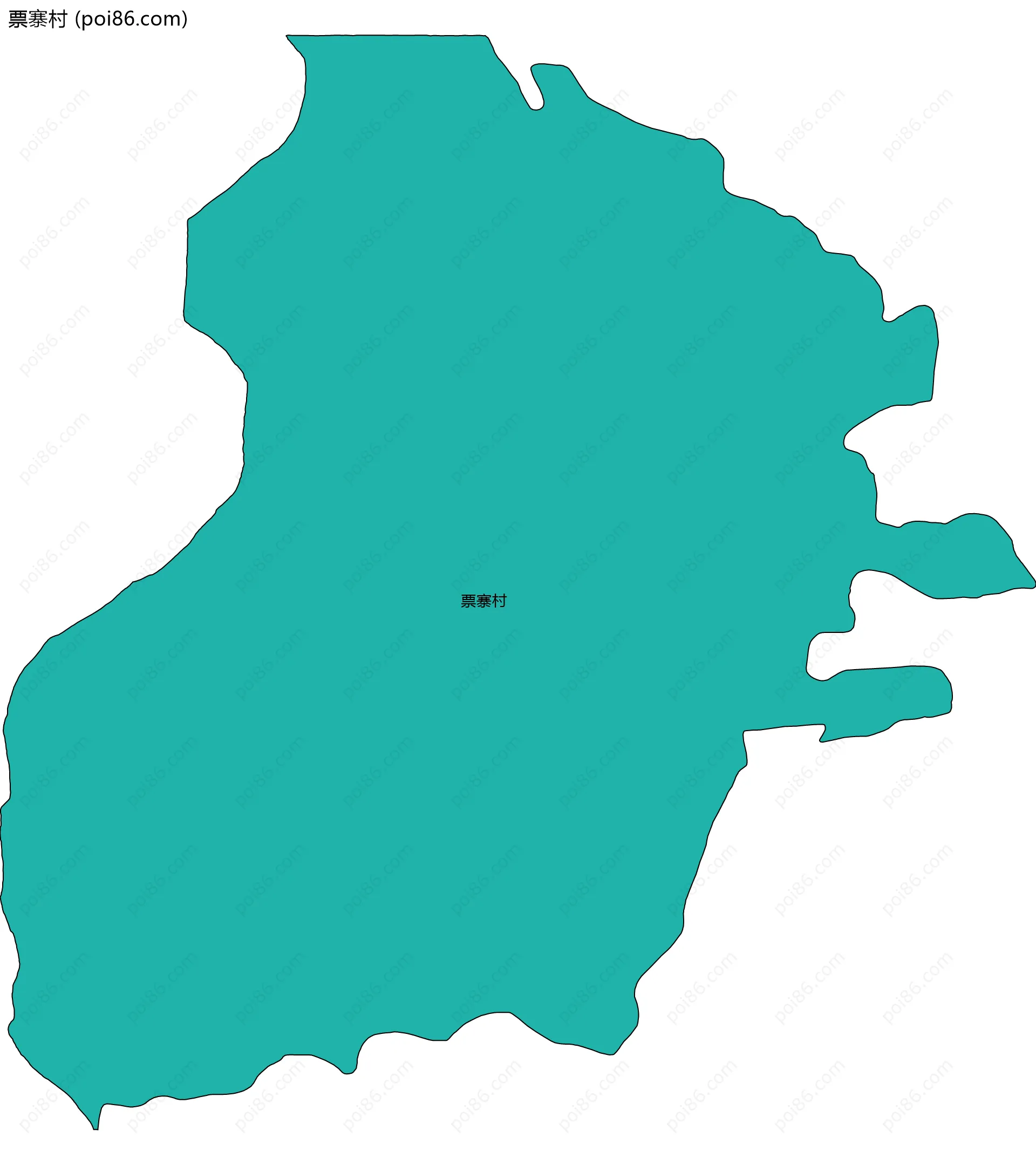 票寨村边界地图