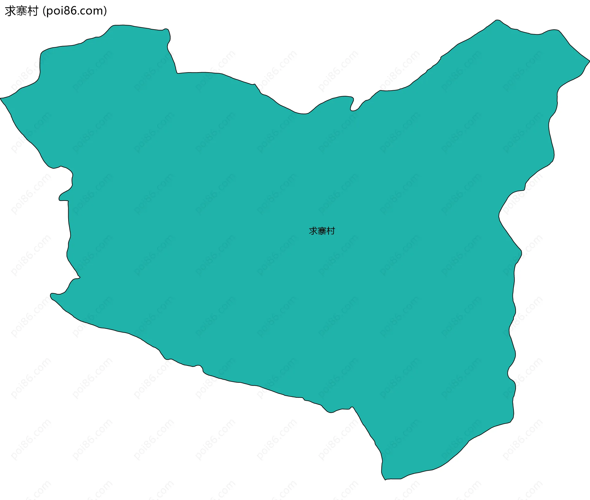 求寨村边界地图