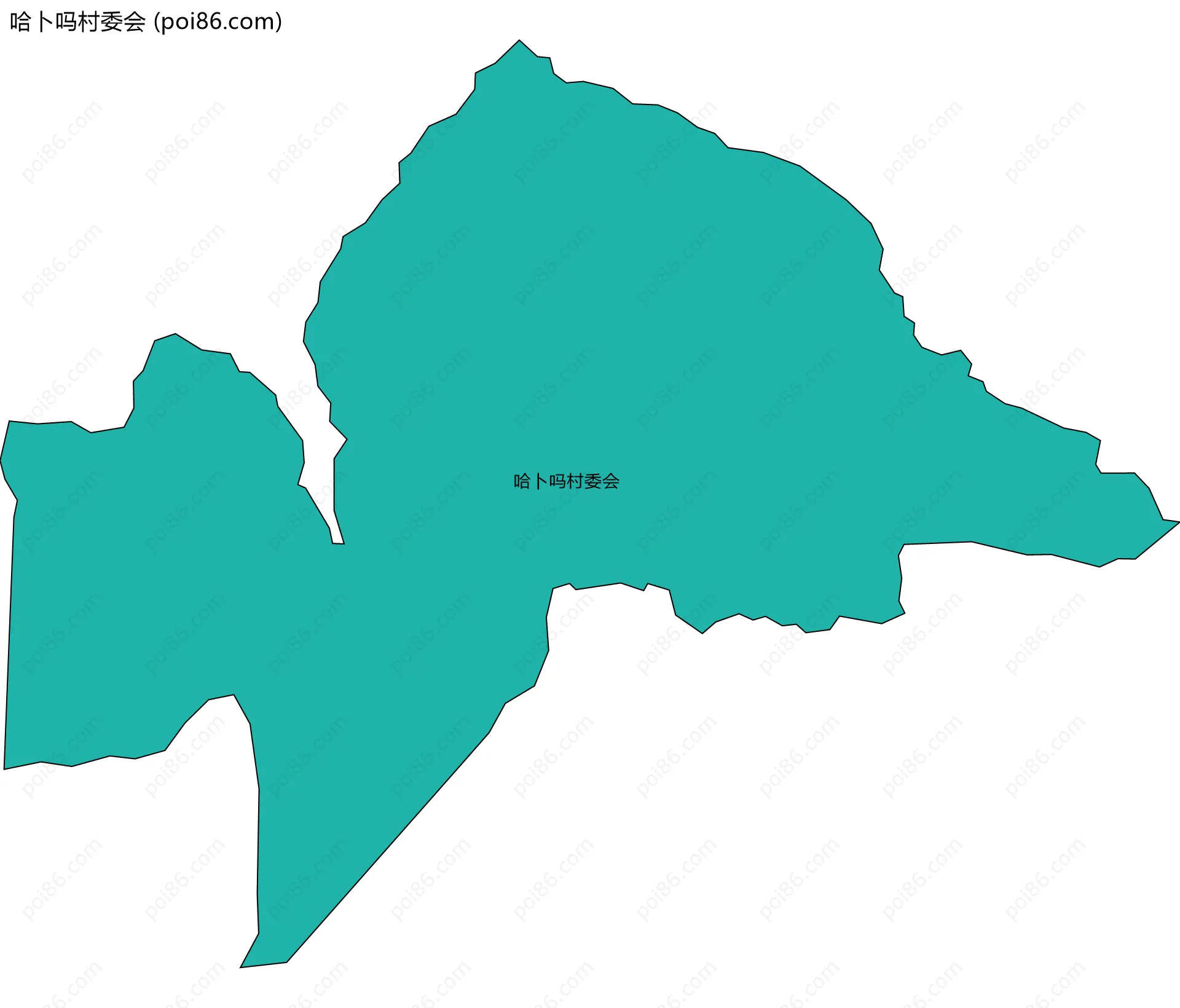 哈卜吗村委会边界地图