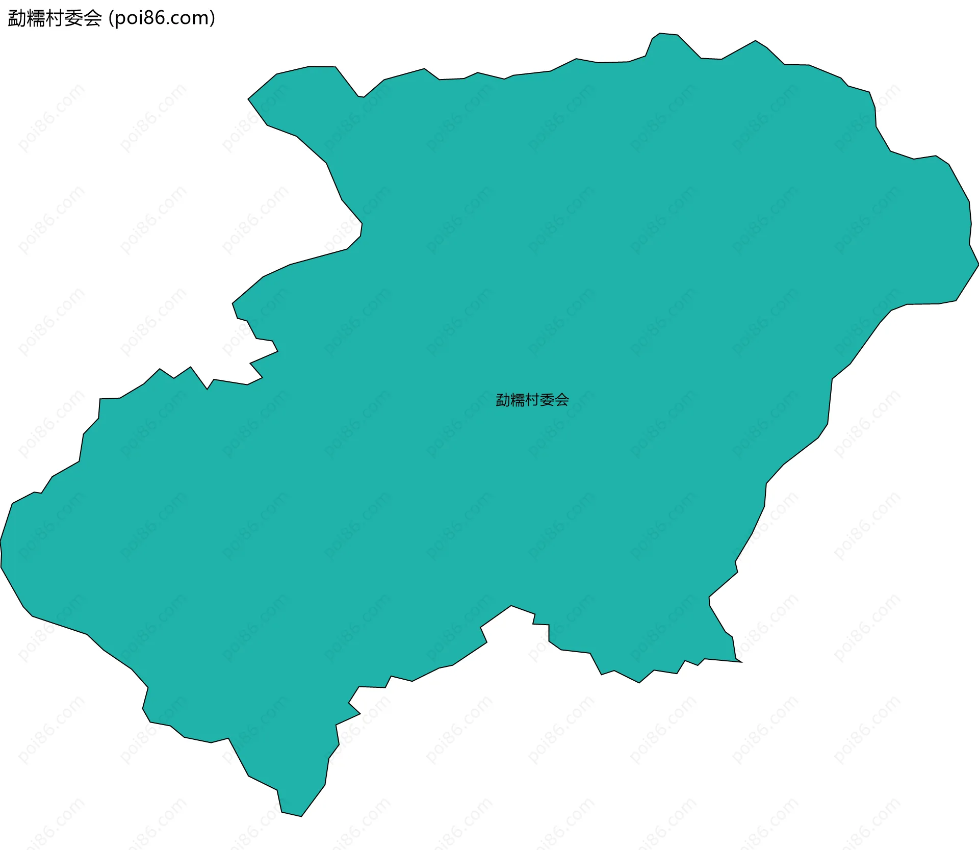 勐糯村委会边界地图