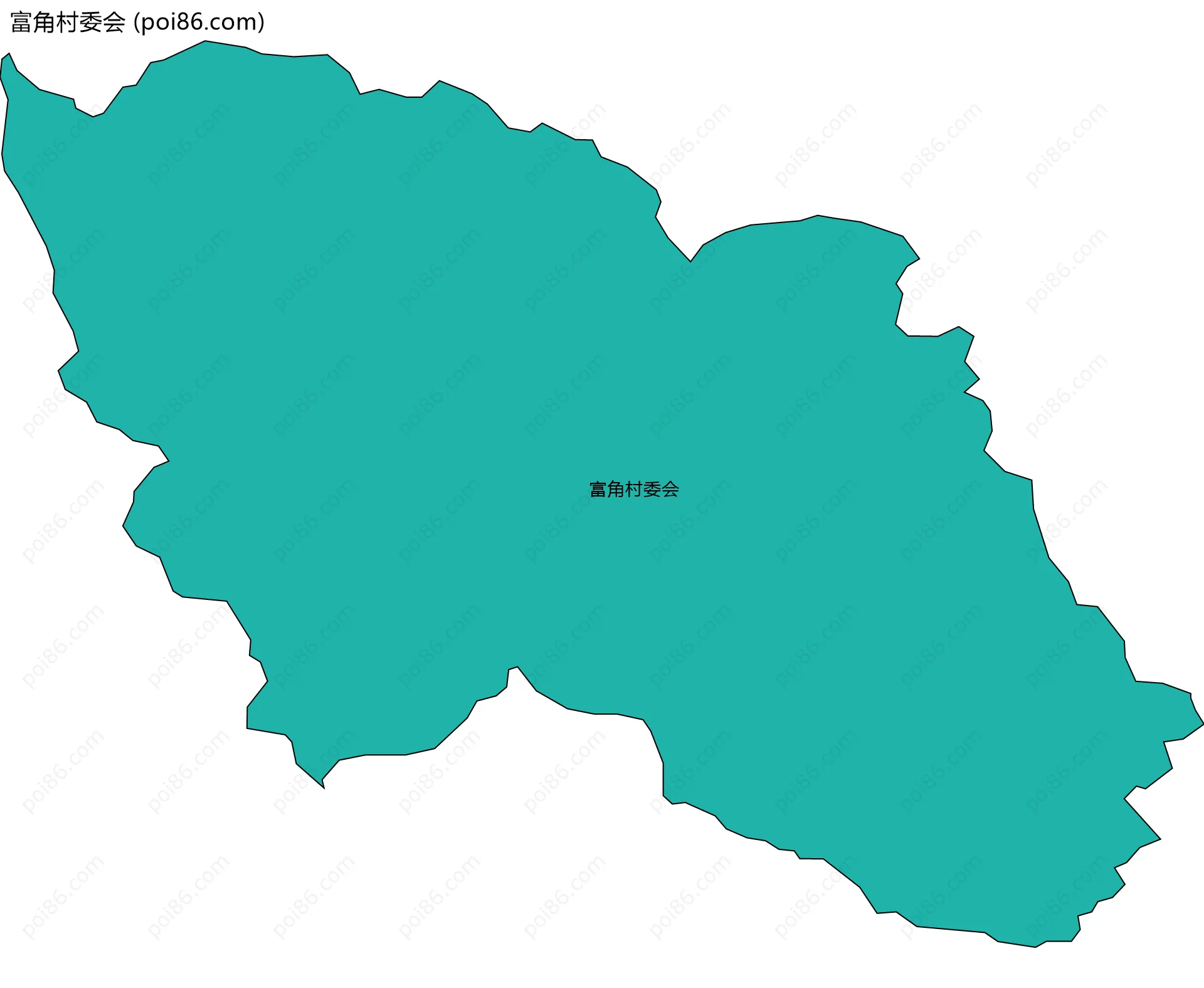 富角村委会边界地图