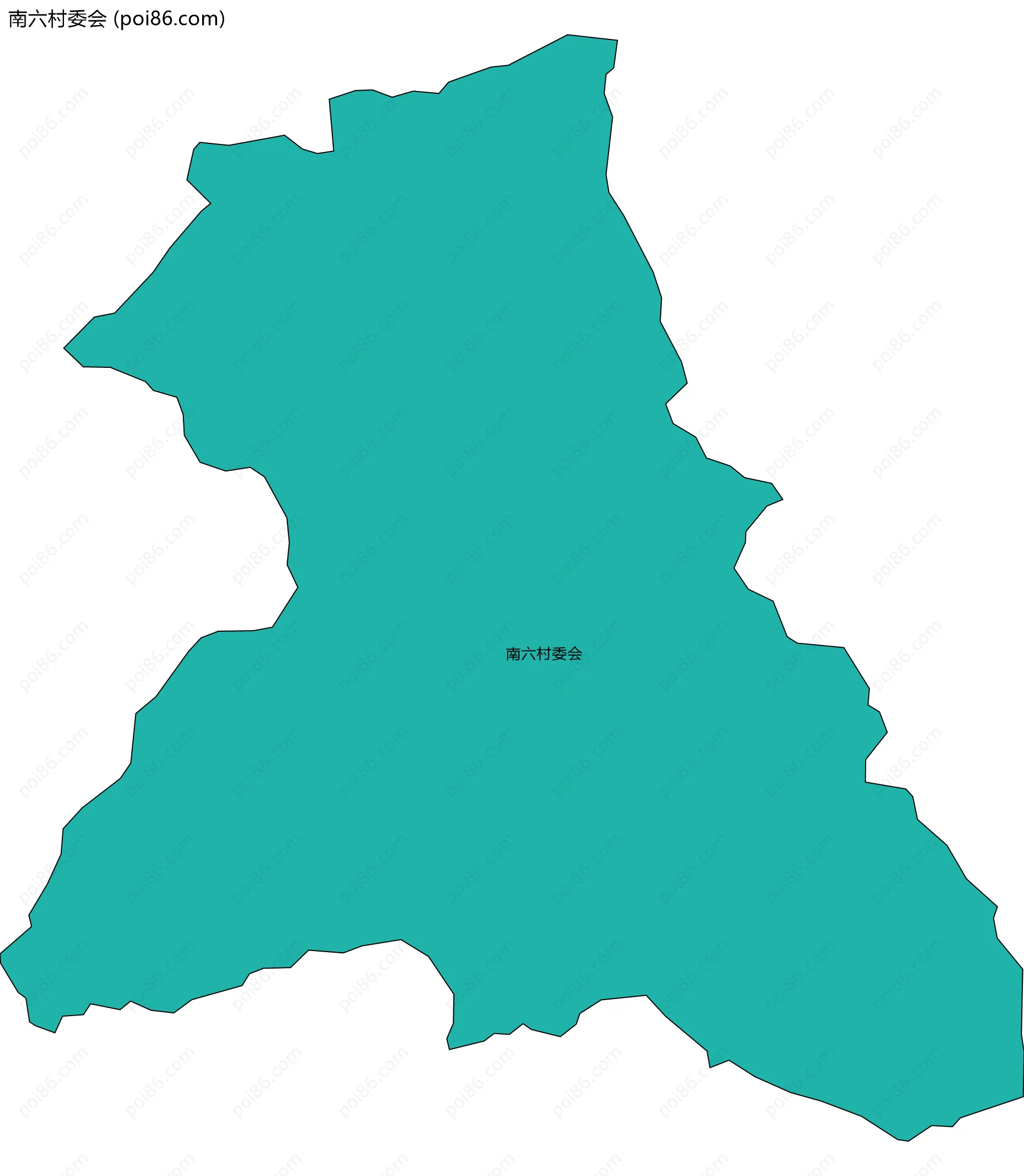 南六村委会边界地图
