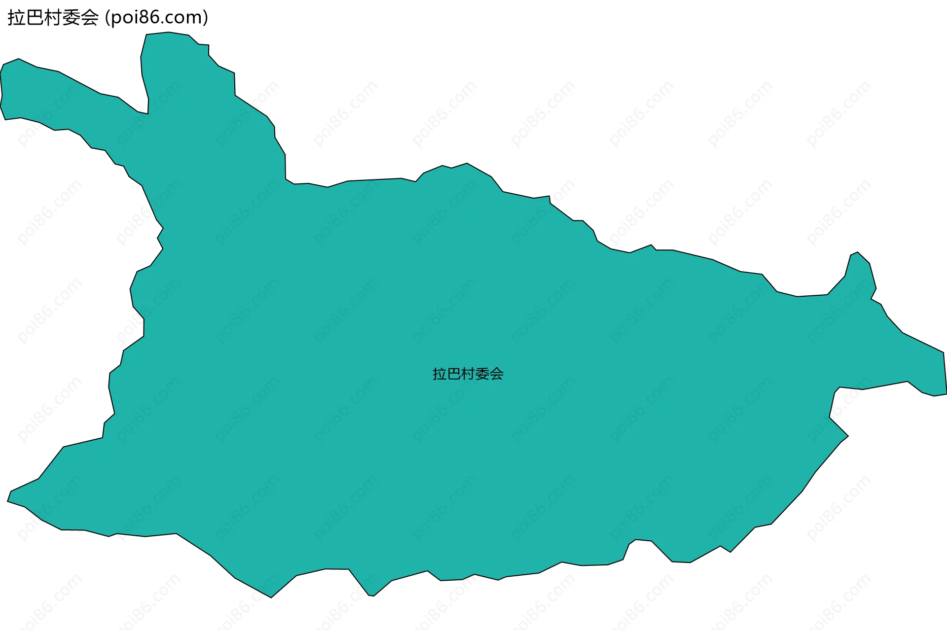 拉巴村委会边界地图