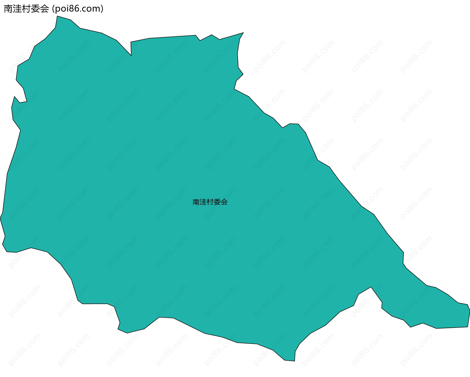 南洼村委会边界地图