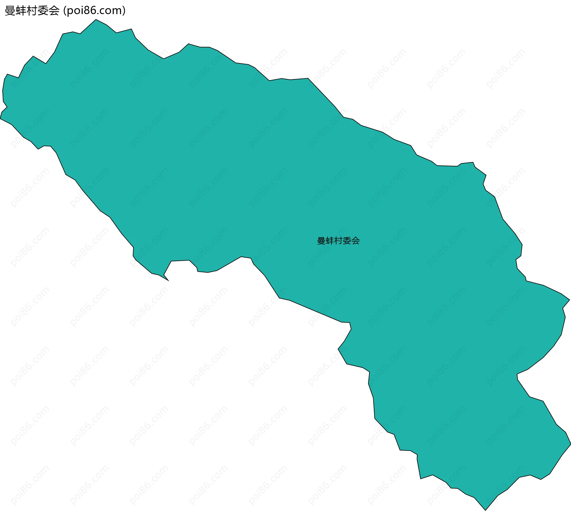 曼蚌村委会边界地图