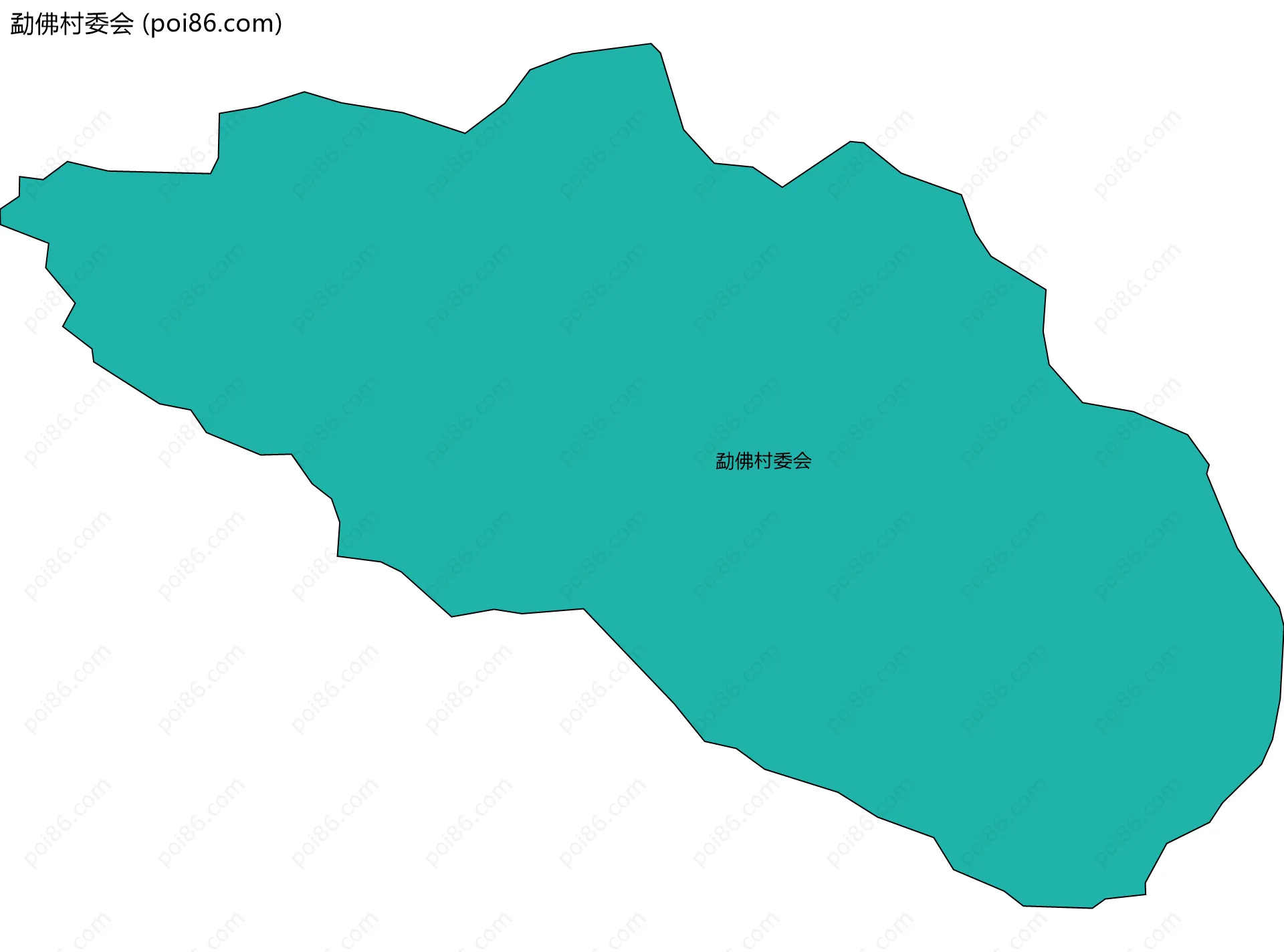 勐佛村委会边界地图