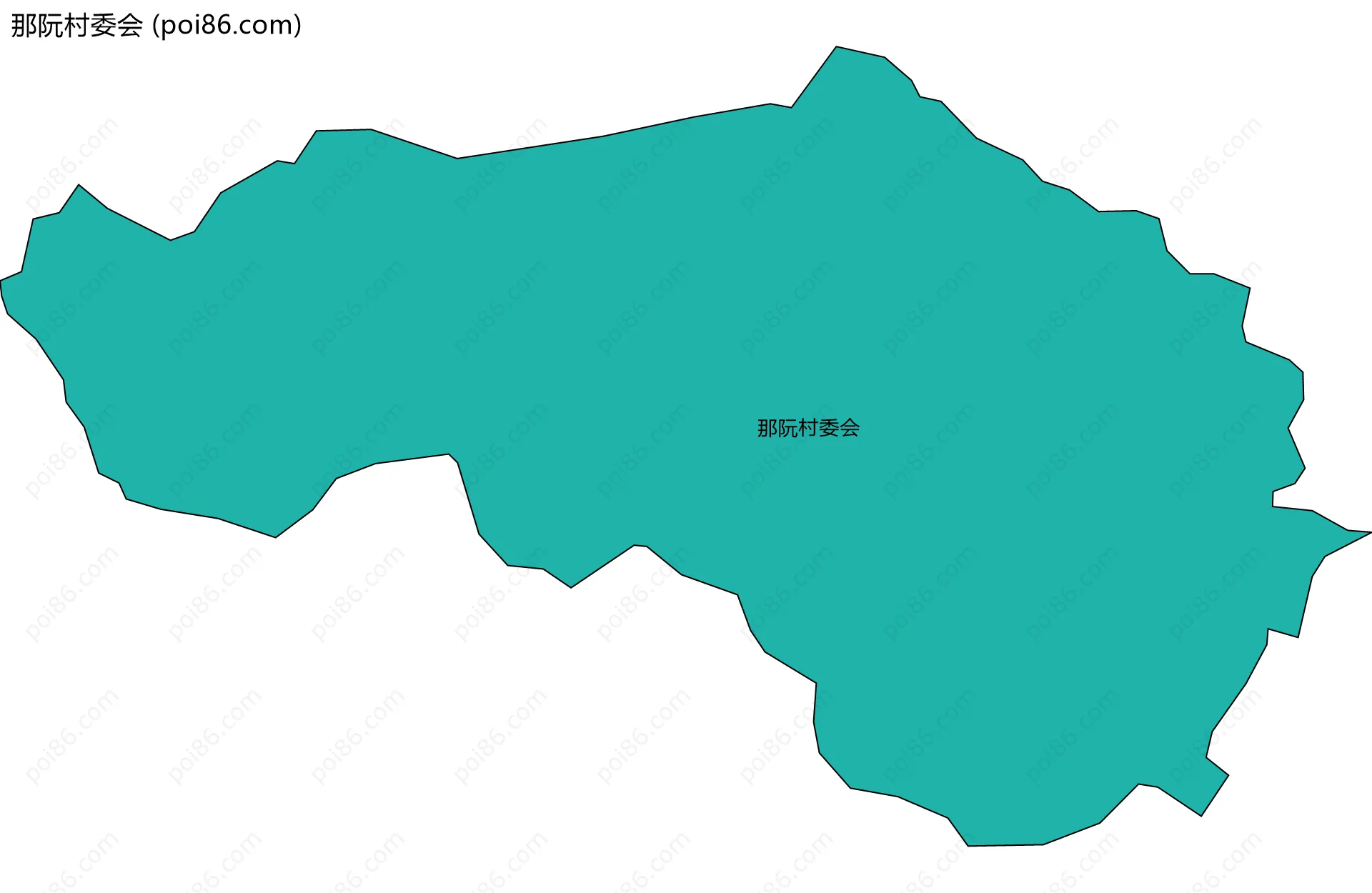 那阮村委会边界地图
