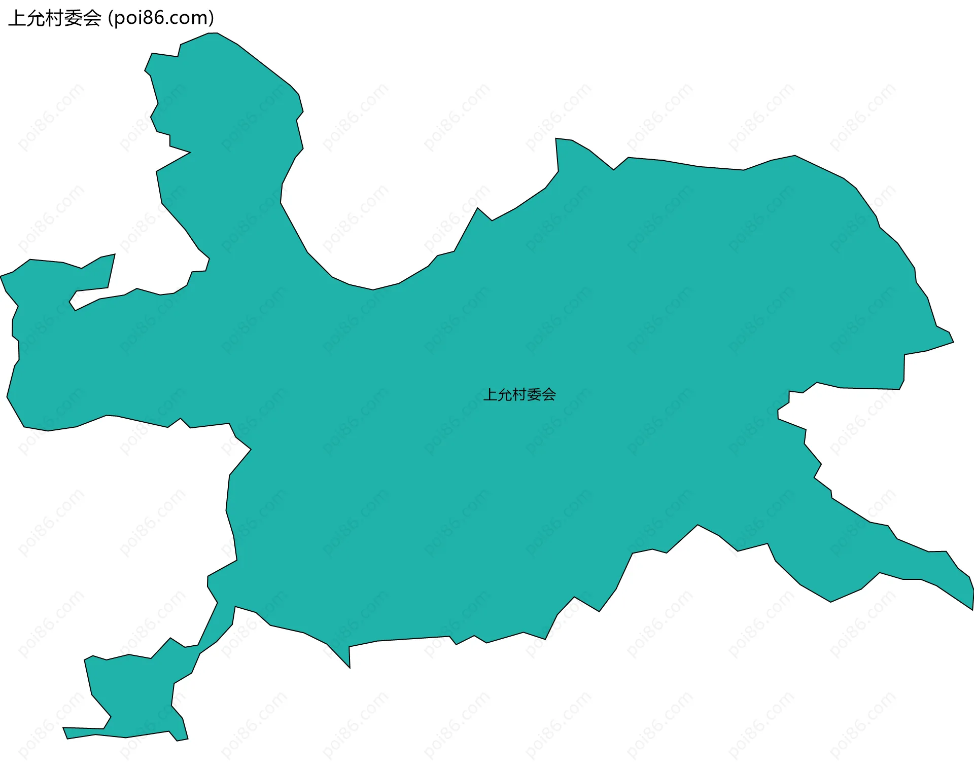 上允村委会边界地图