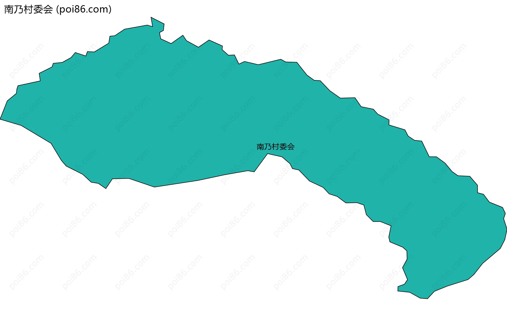 南乃村委会边界地图