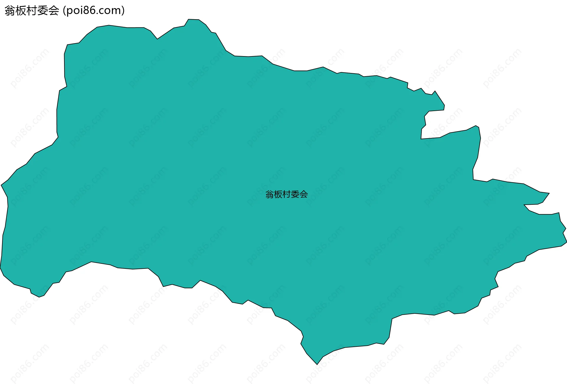 翁板村委会边界地图