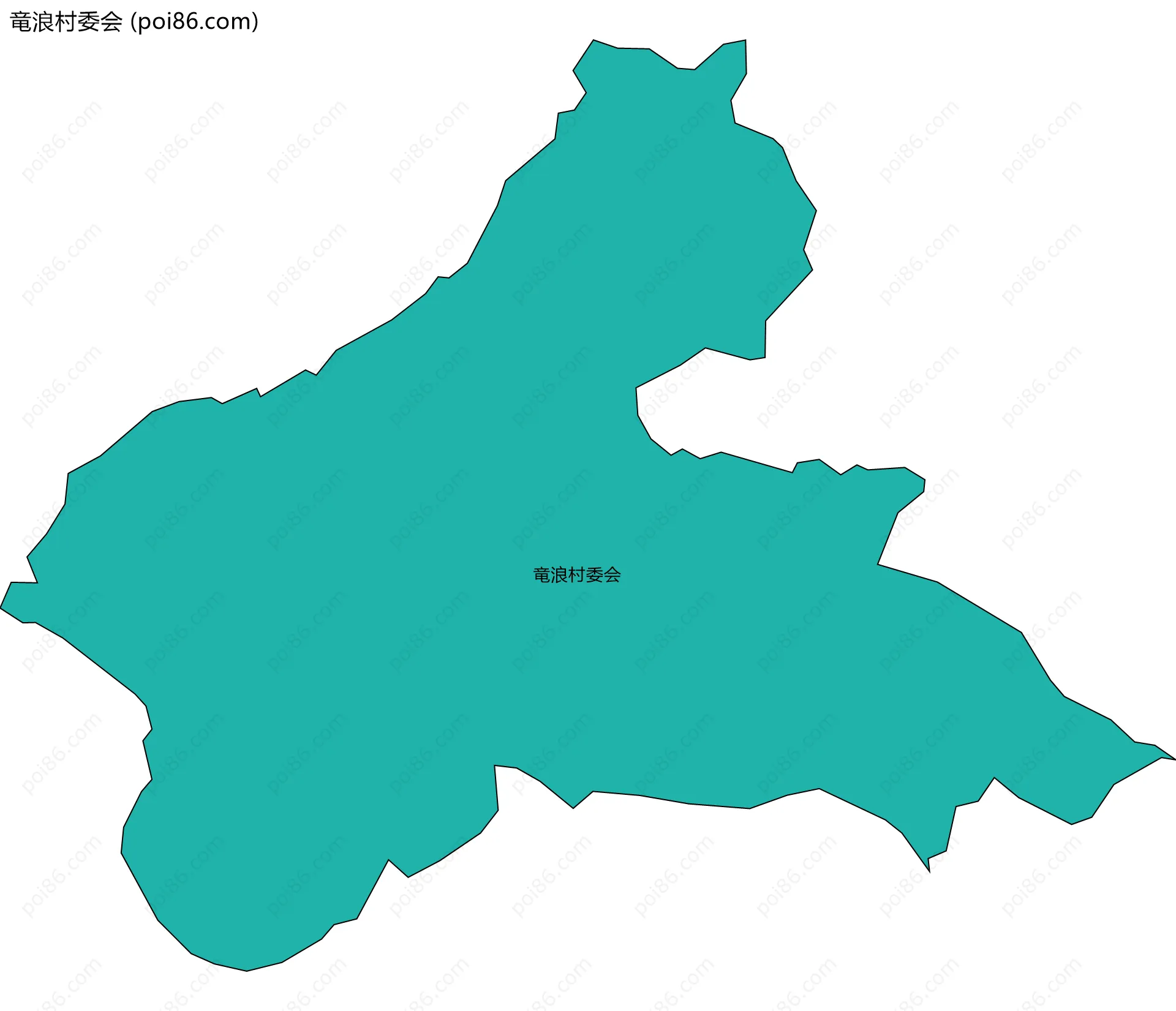 竜浪村委会边界地图