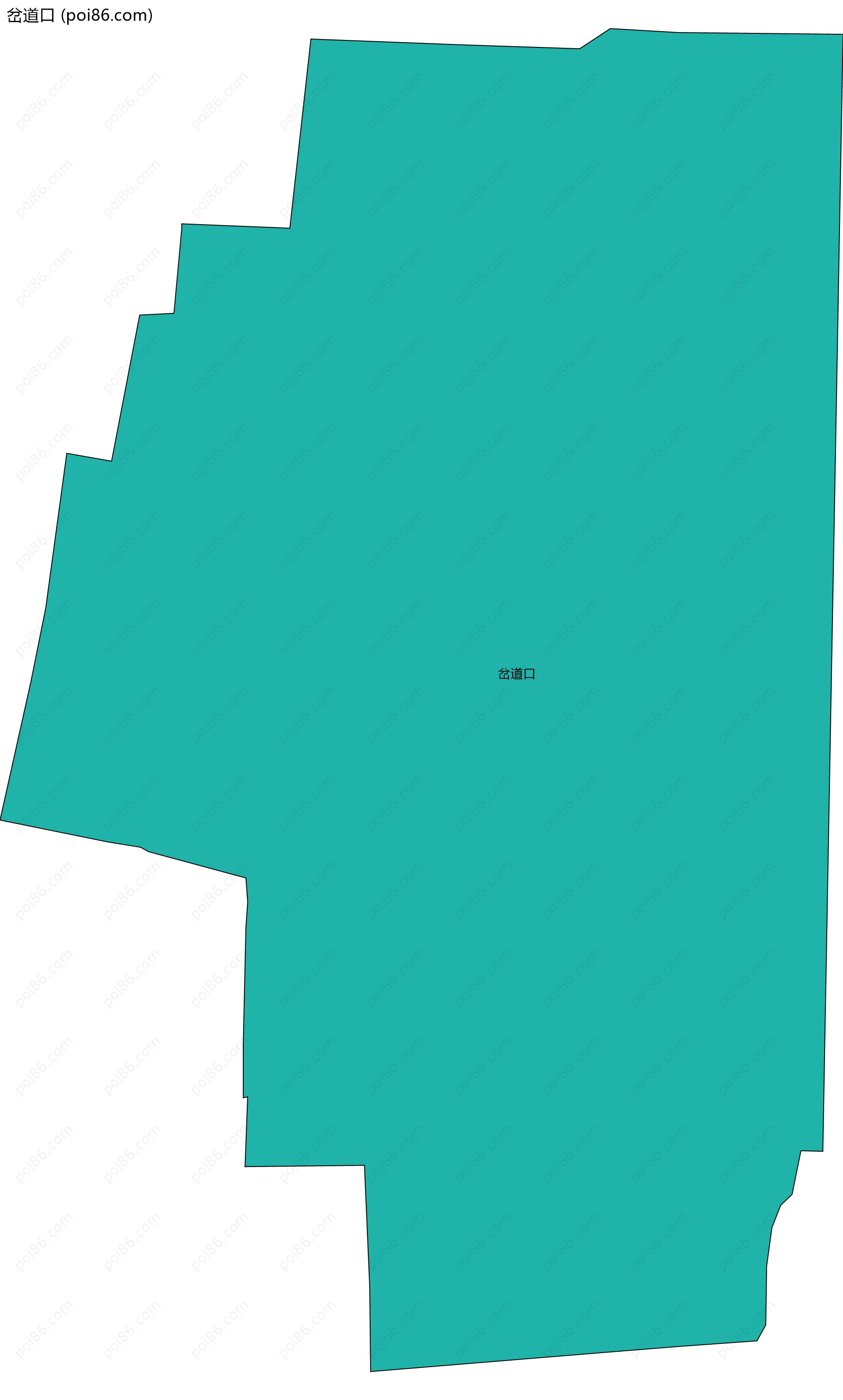 岔道口边界地图