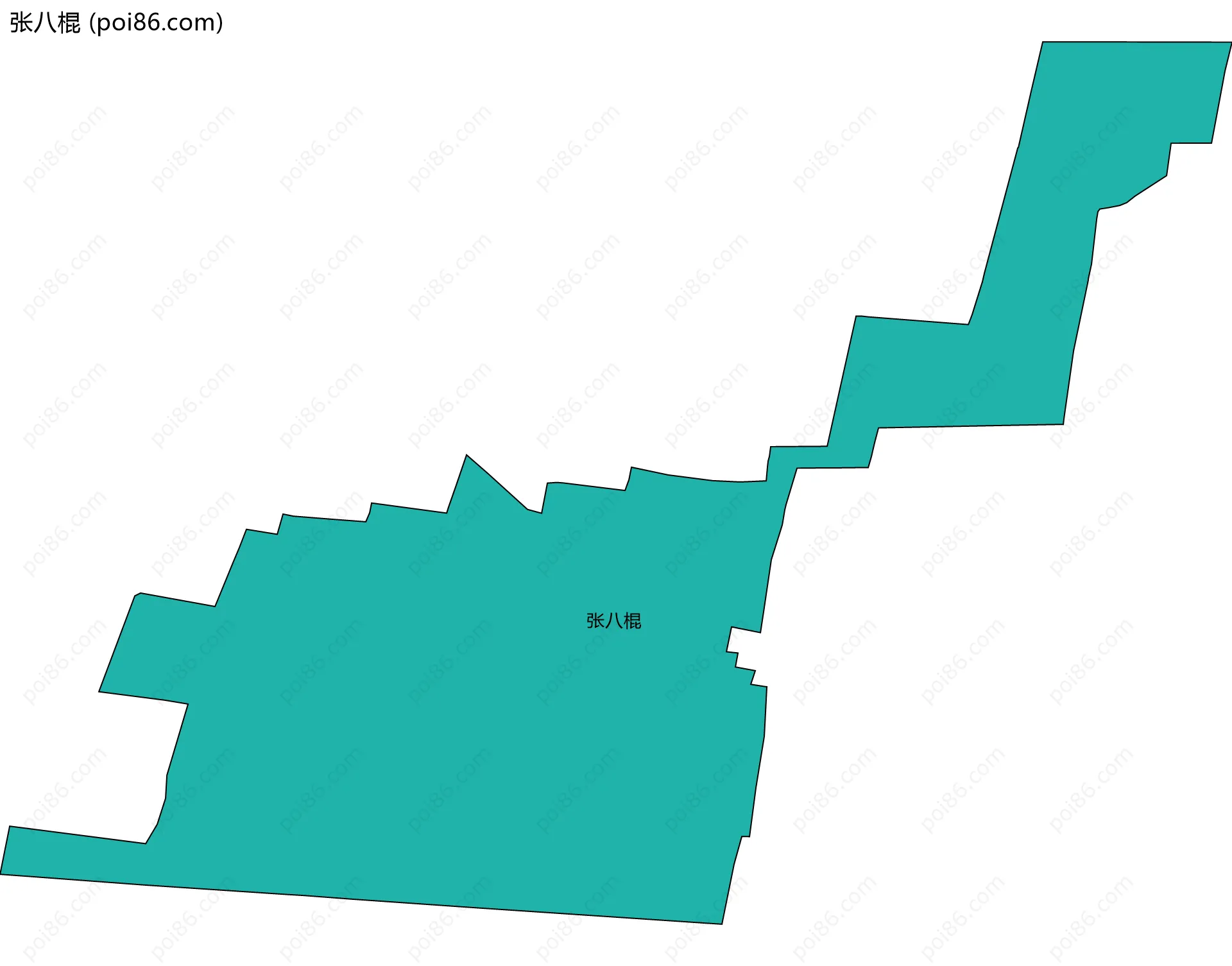 张八棍边界地图