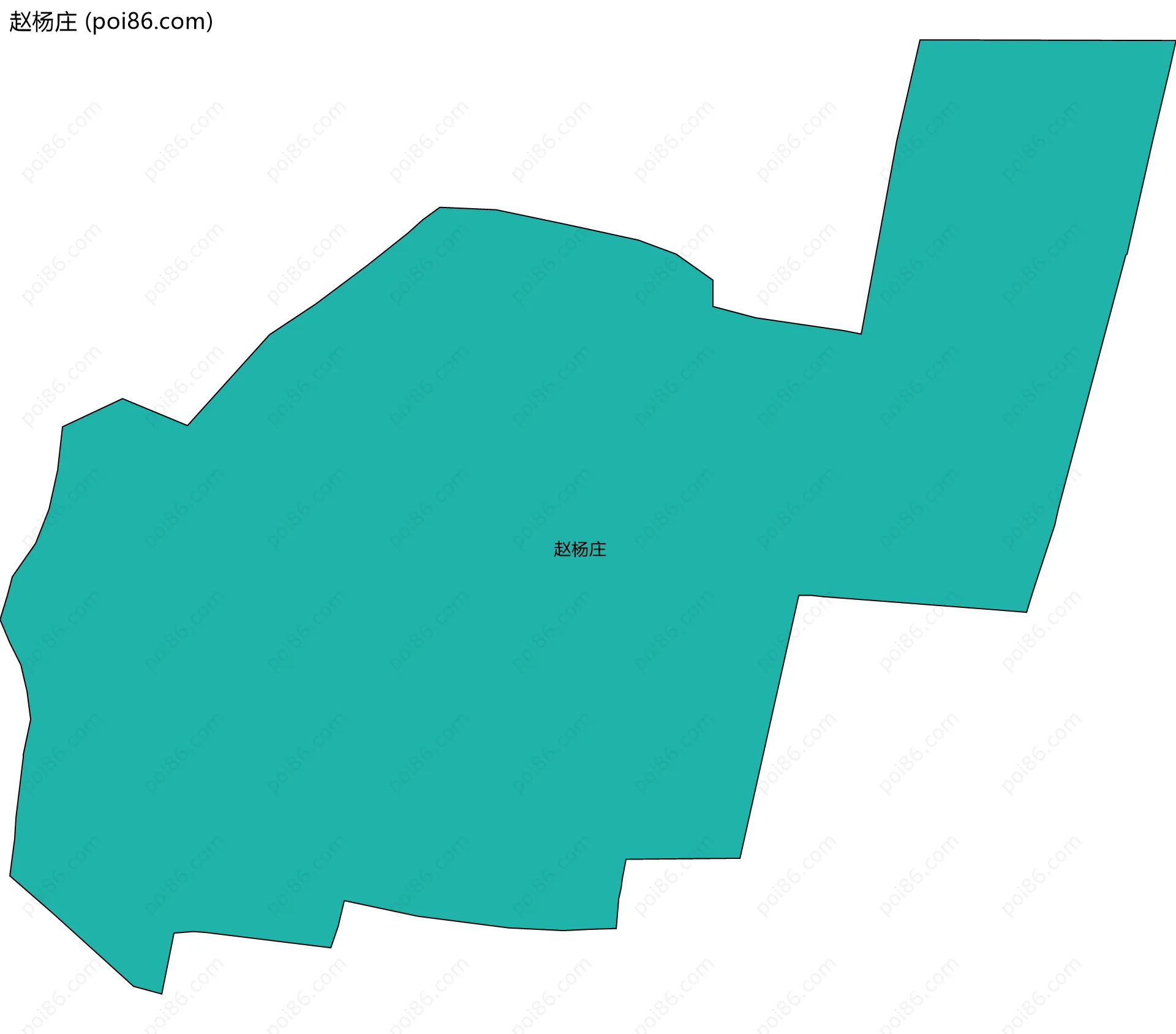 赵杨庄边界地图