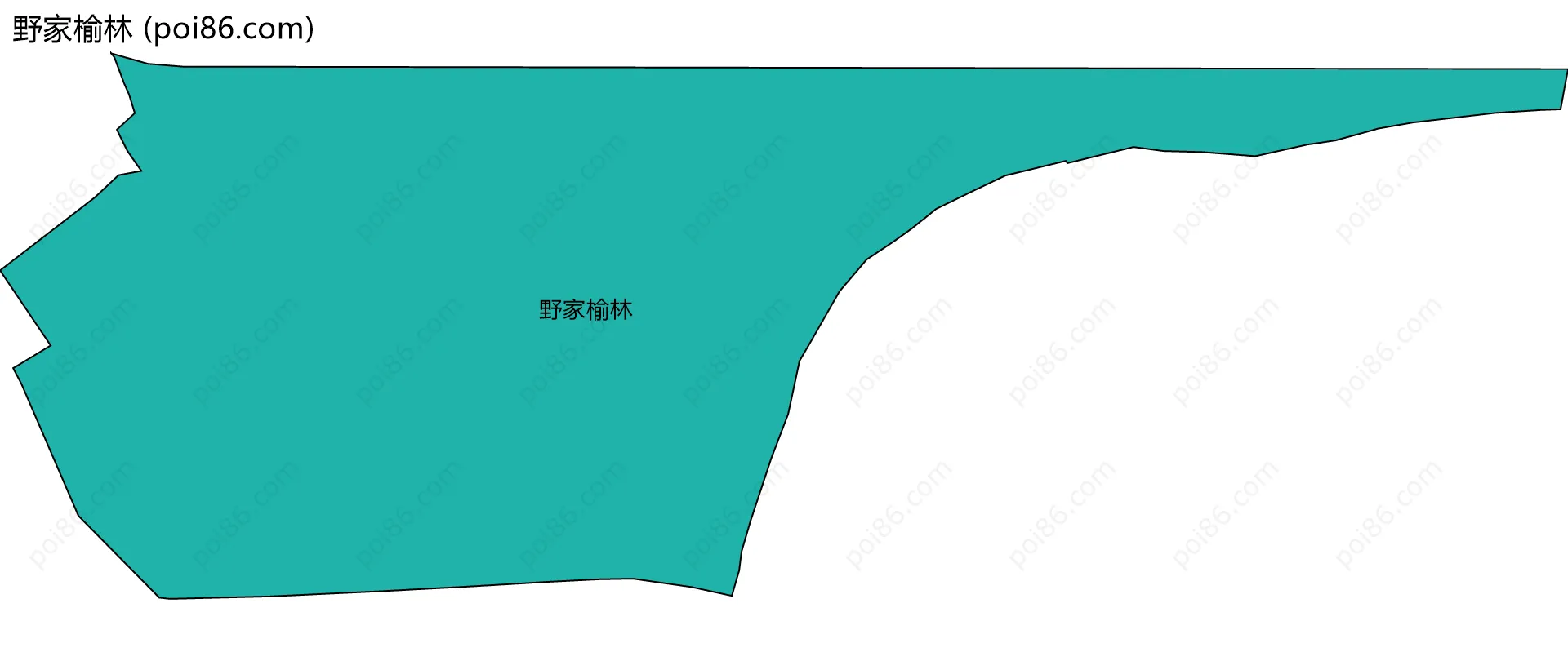 野家榆林边界地图