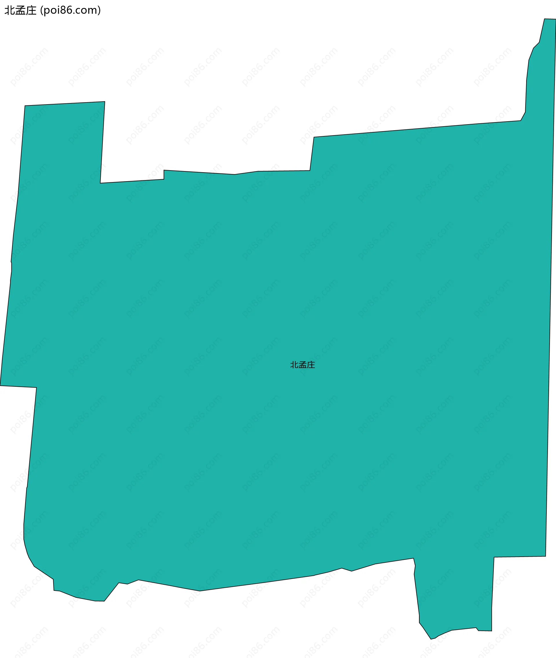 北孟庄边界地图