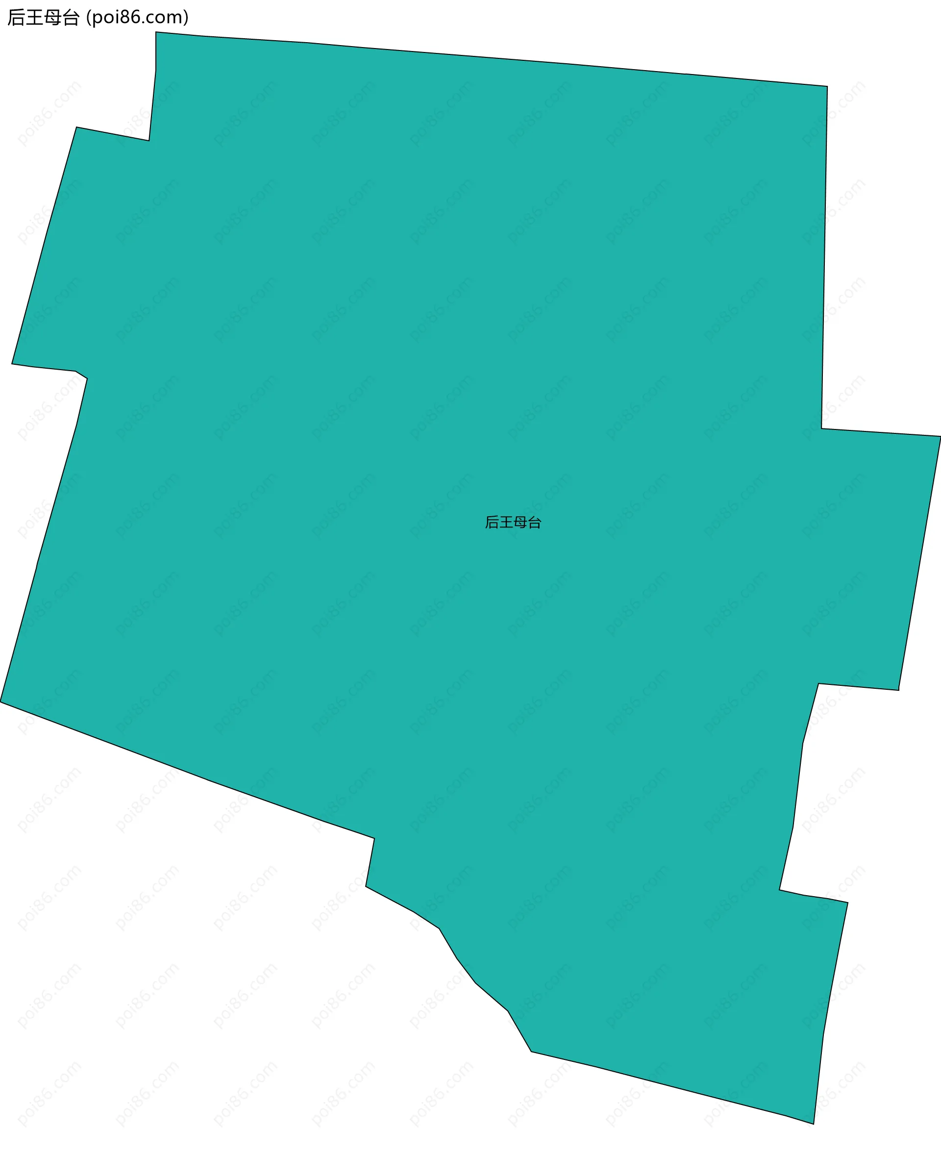 后王母台边界地图