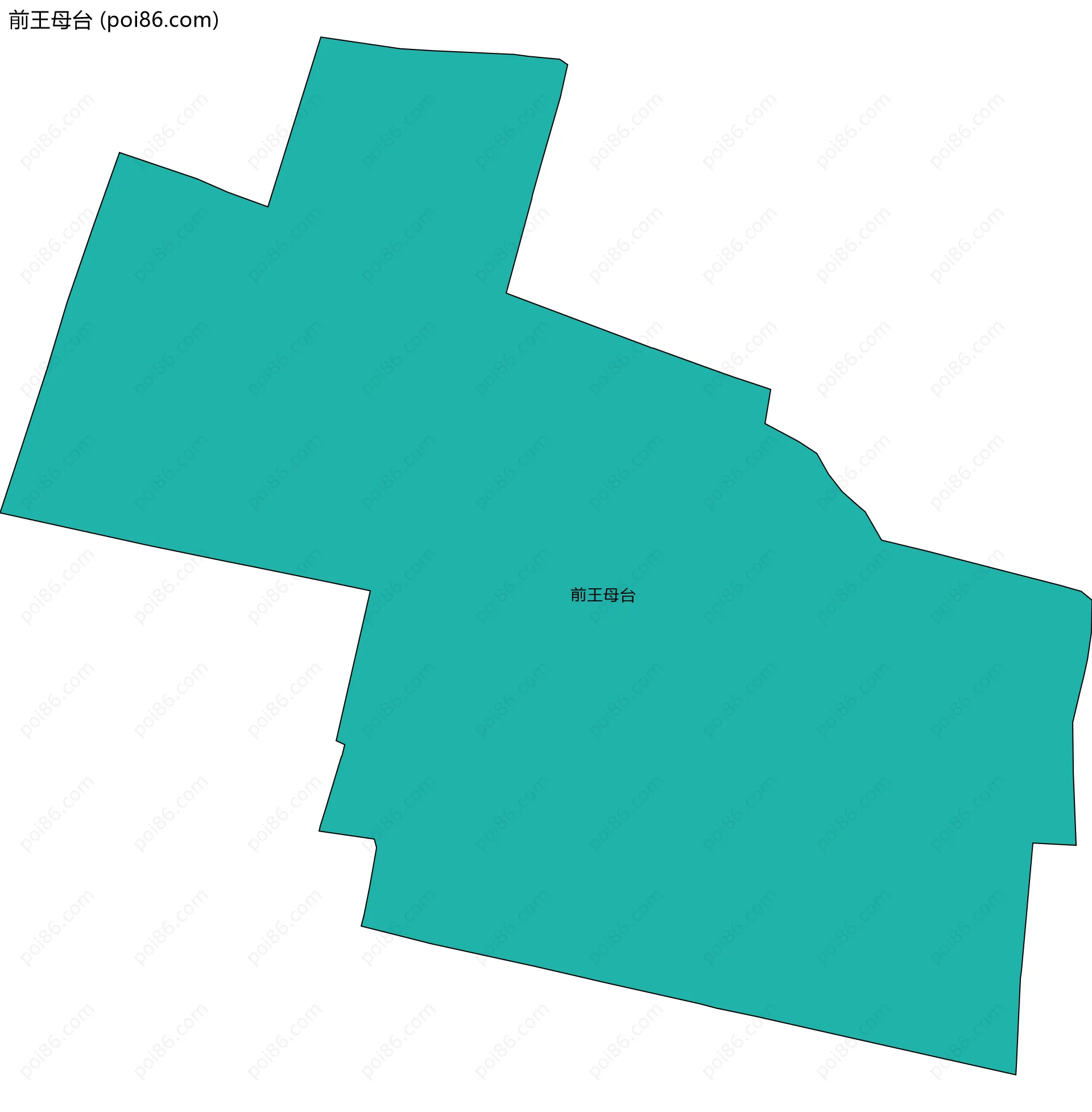 前王母台边界地图