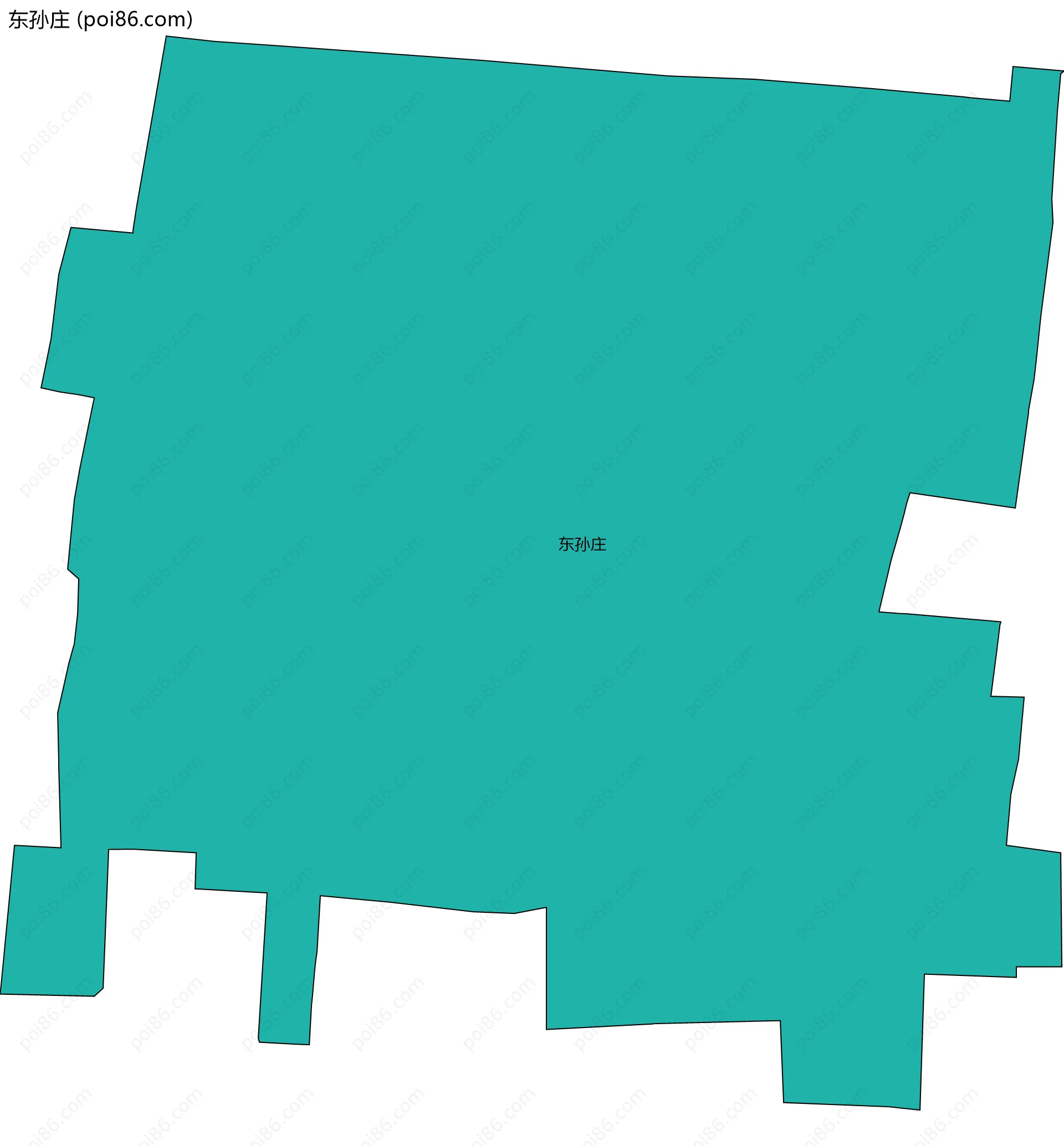 东孙庄边界地图