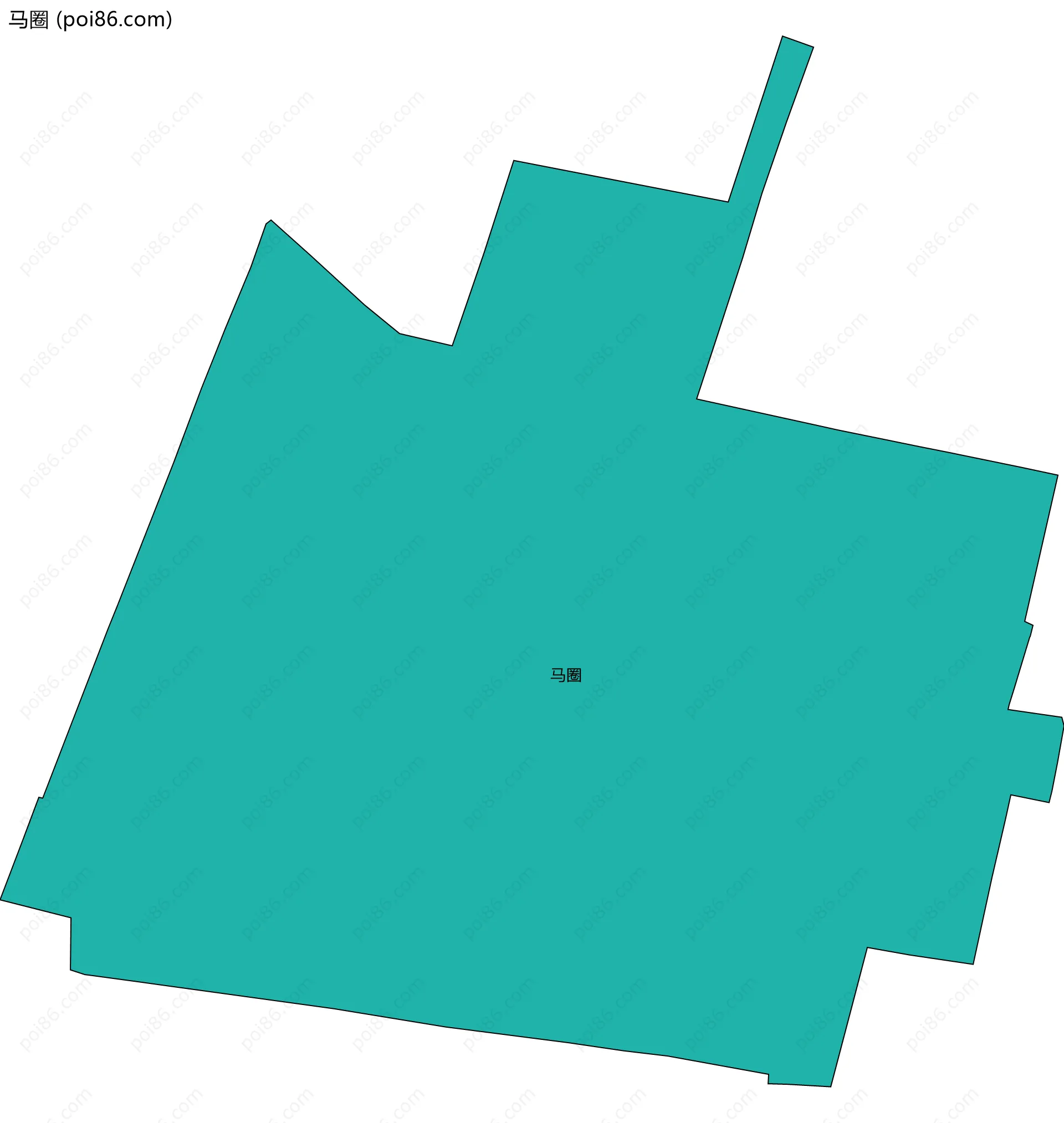 马圈边界地图