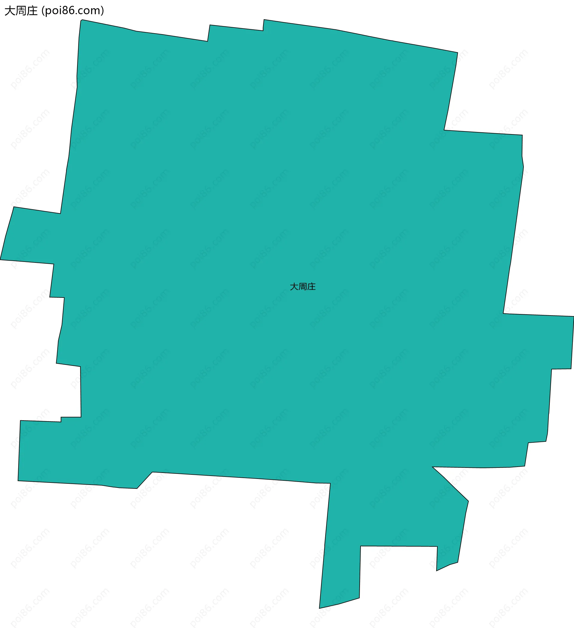 大周庄边界地图