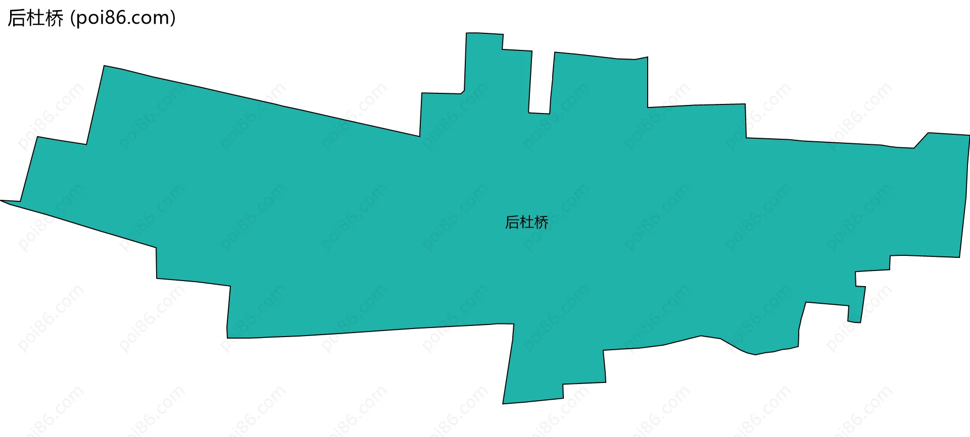 后杜桥边界地图