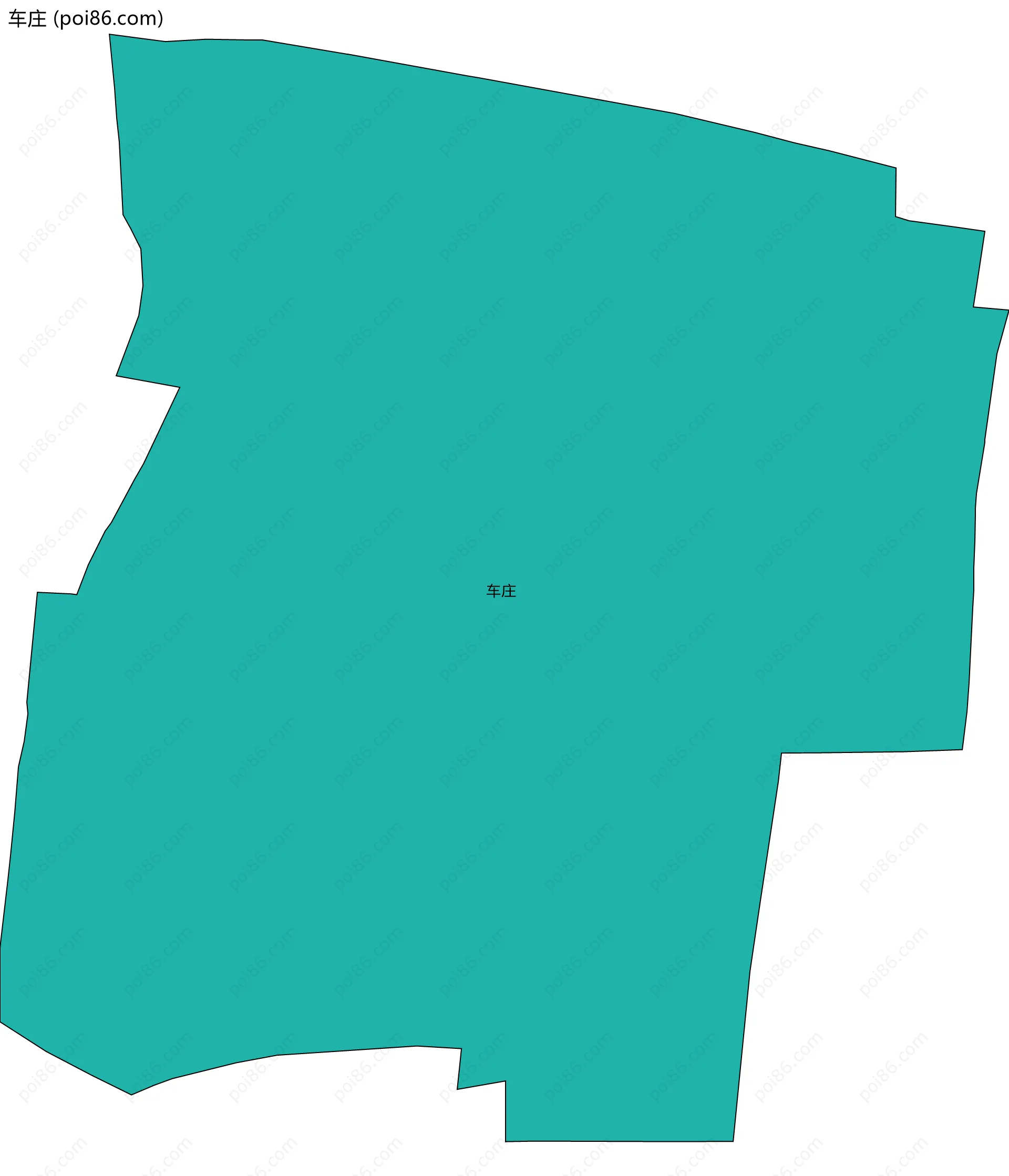 车庄边界地图